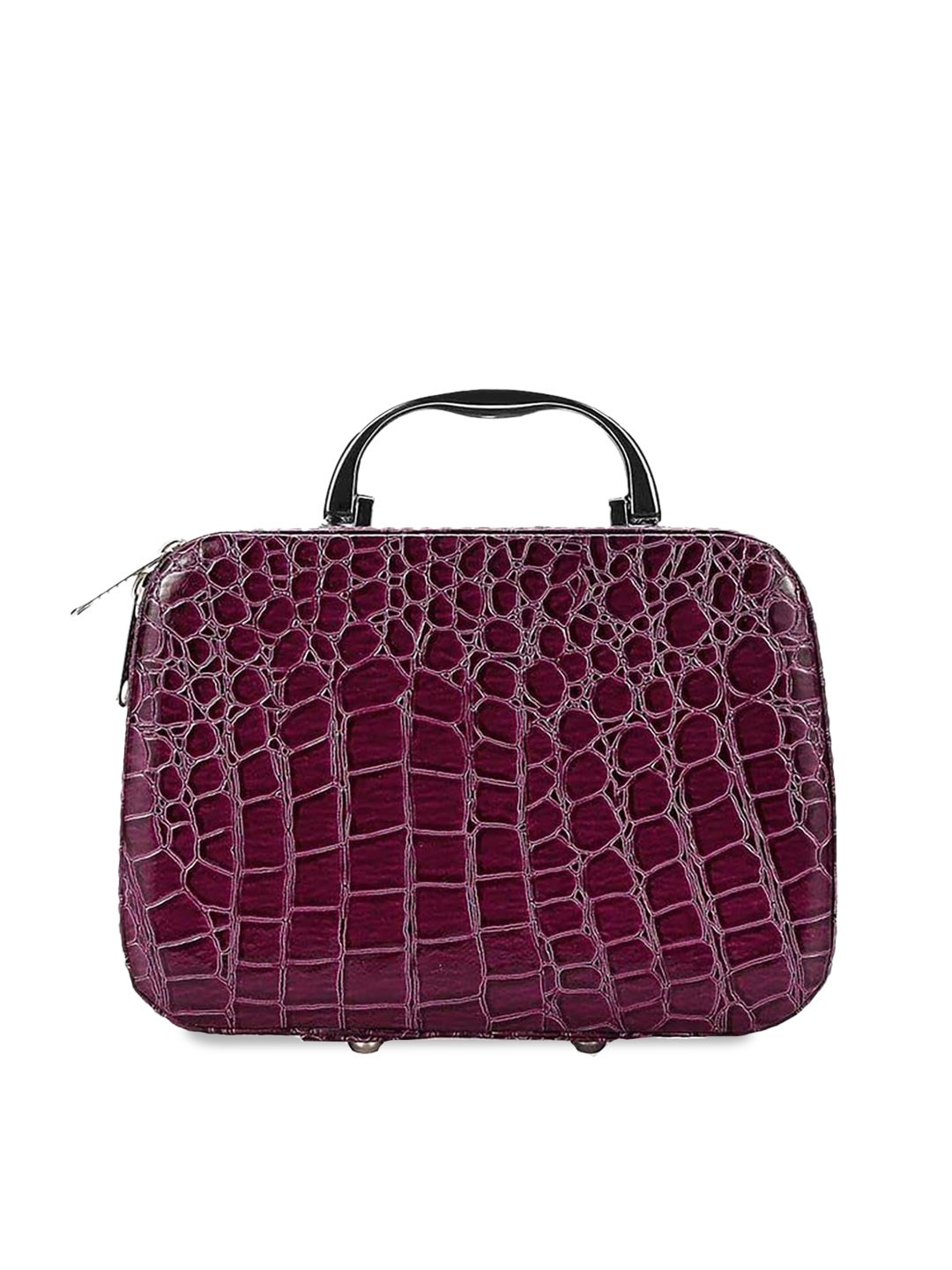 

ZURU BUNCH Textured PU Structured Vanity Bag, Violet