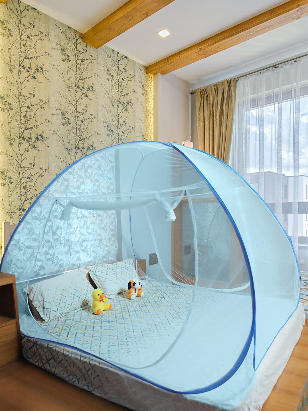 

Evafly Blue King Size Double Bed Mosquito Net