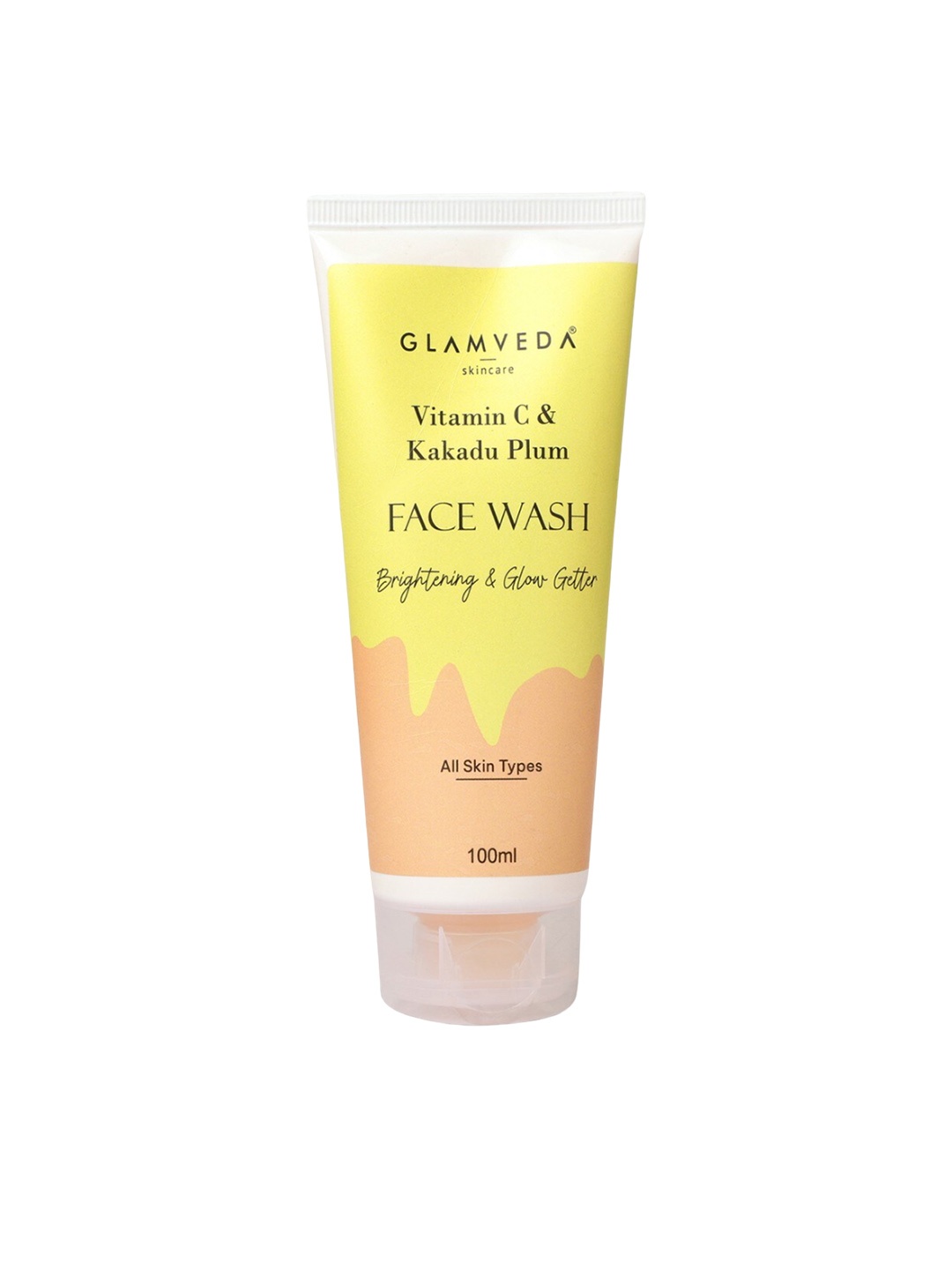 

GLAMVEDA Skincare Vitamin C & Kakadu Plum Brightening Face Wash - 100ml, Yellow