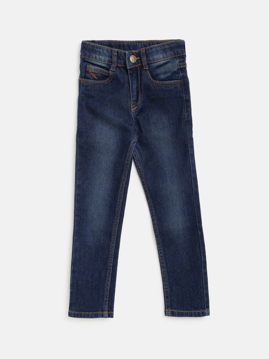 

TALES & STORIES Boys Slim Fit Light Fade Stretchable Denim Jeans, Blue