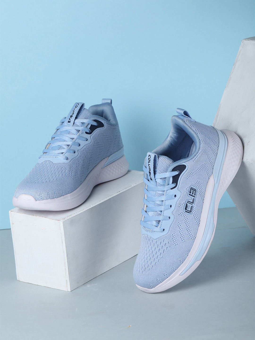 

Columbus Women Jade Memory Foam Running Sports Shoes, Blue