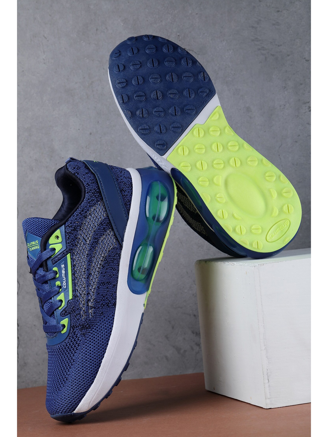 

Columbus Men SHOOT Mesh Running Shoes, Blue