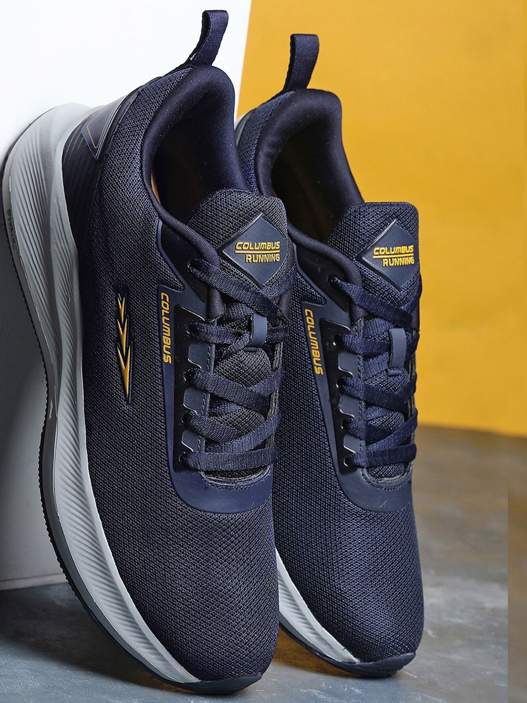 

Columbus Men Shift Pro Memory Foam Running Sports Shoes, Navy blue