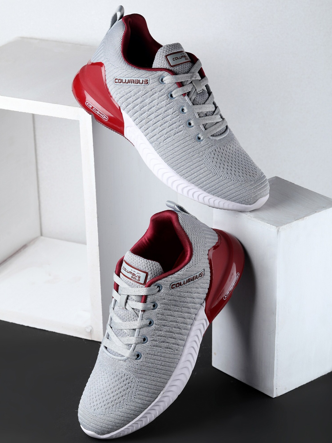 

Columbus Men RUNWAY Mesh Running Shoes, Grey