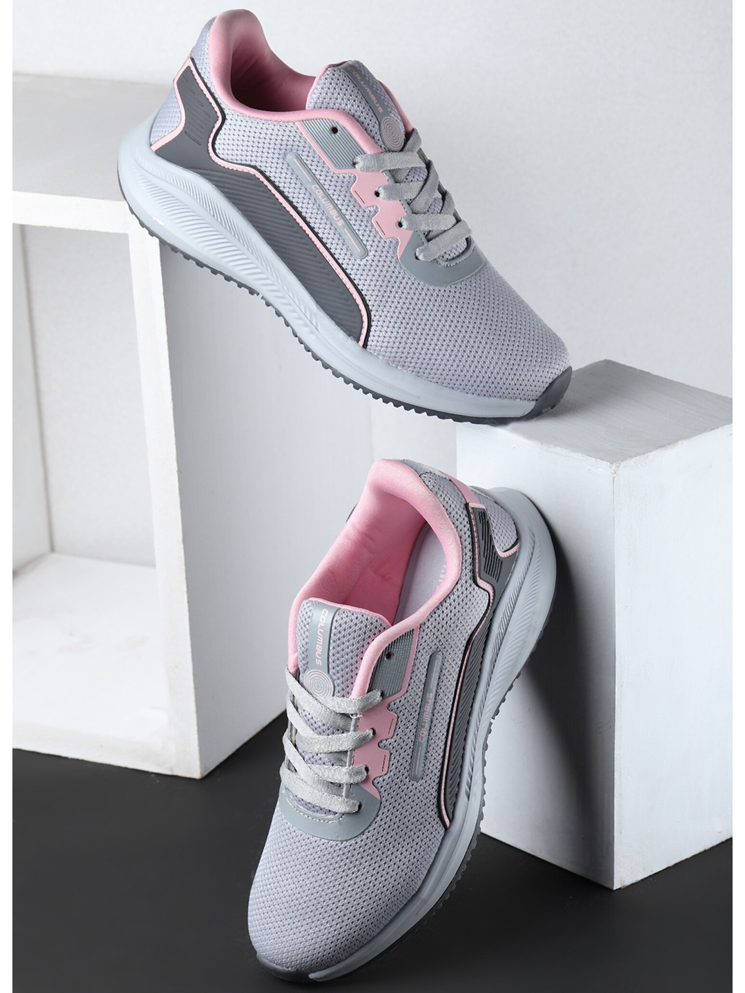 

Columbus Women Selena Memory Foam Running Sports Shoes, Grey