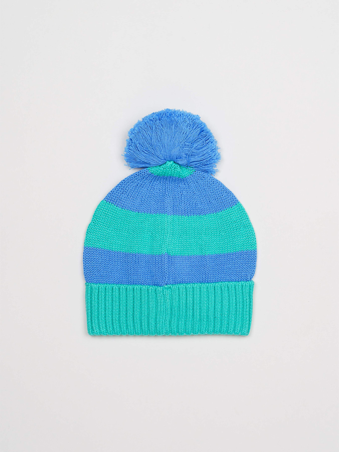 

H By Hamleys Infants Kids Colourblocked Cotton Beanie, Blue