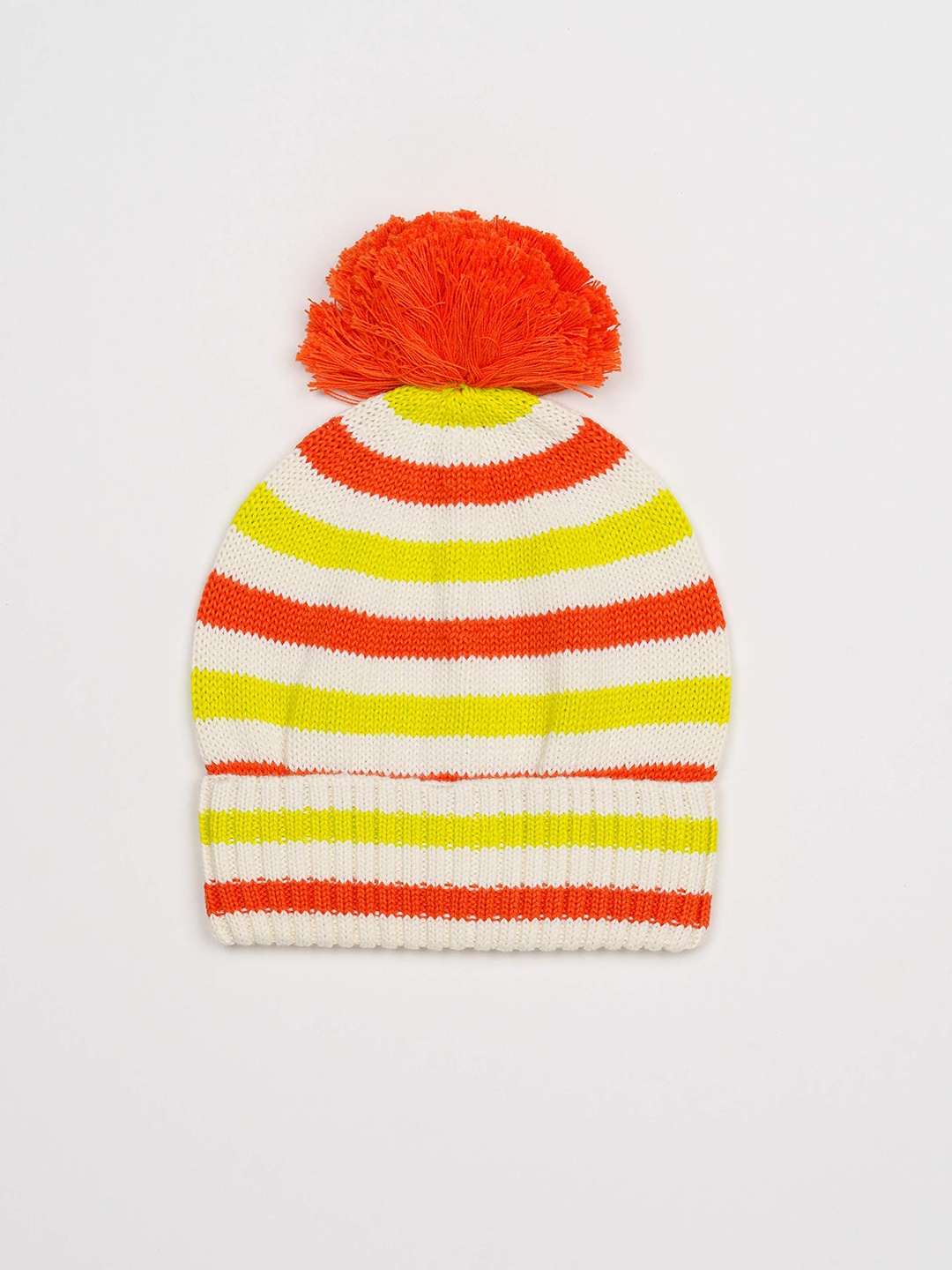 

H By Hamleys Infants Kids Colourblocked Cotton Beanie, Red