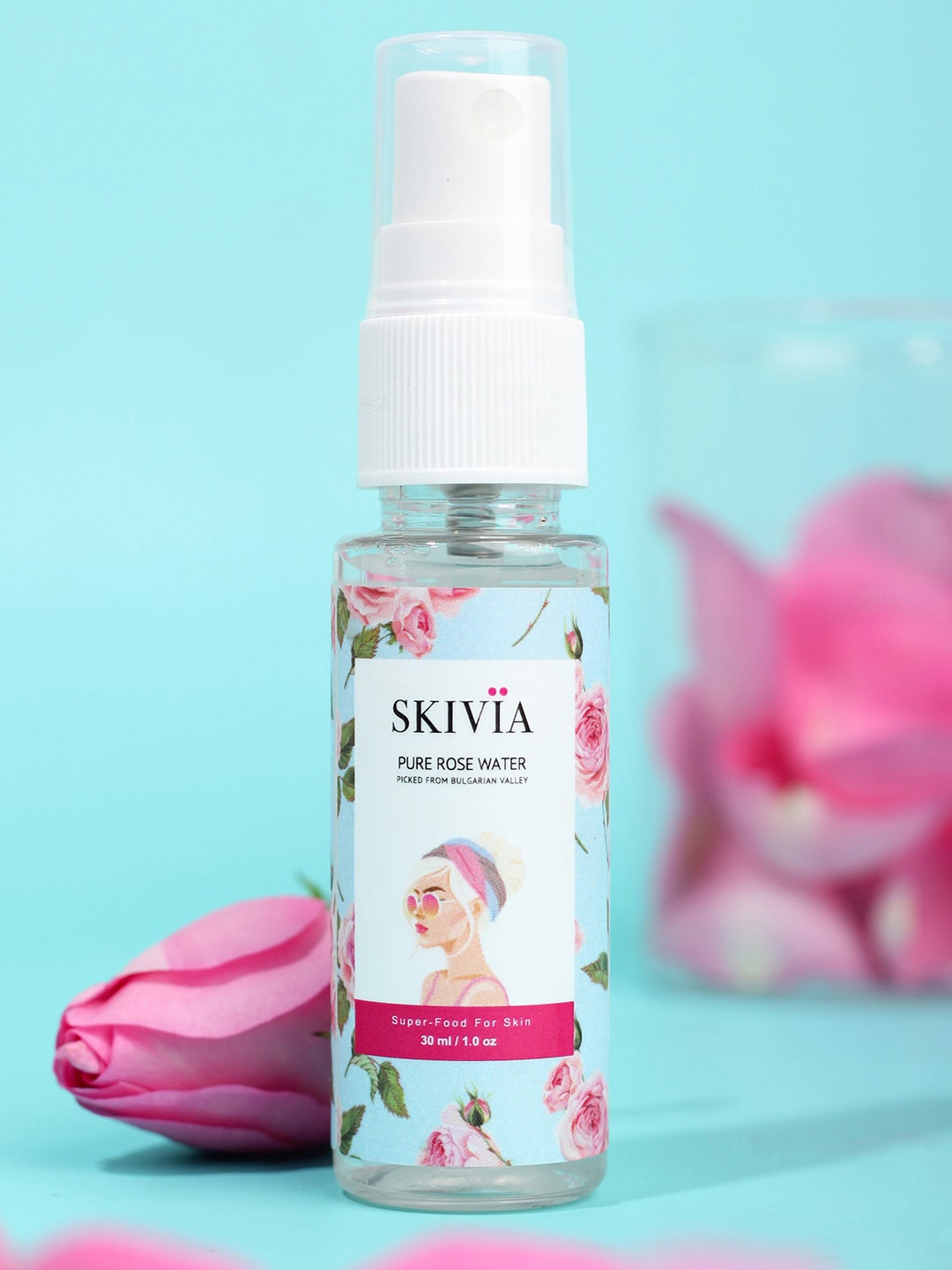 

SKIVIA Mini Pure Rose Water 30 ml, Transparent