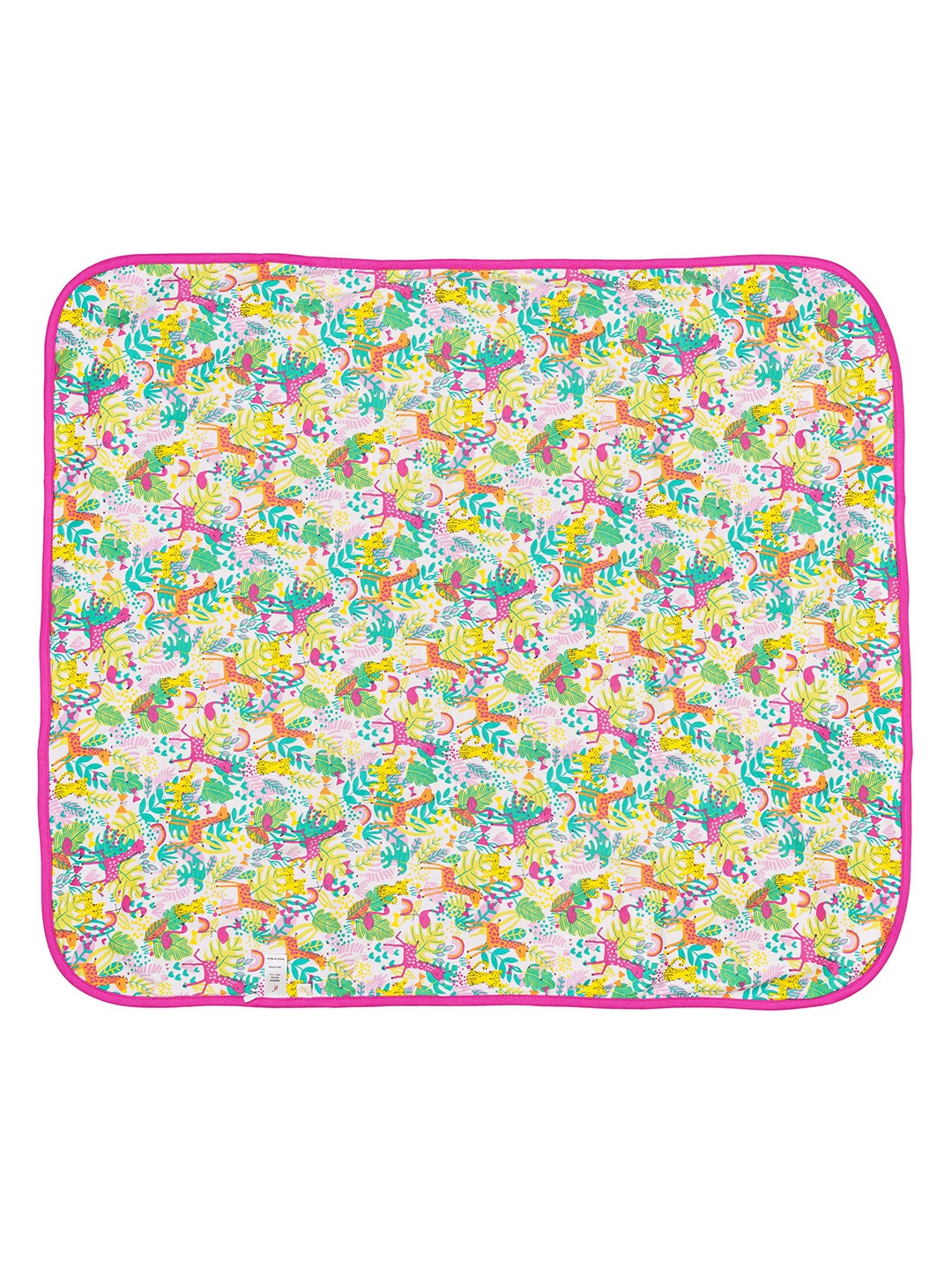 

H By Hamleys Pink & Green Conversational Heavy Winter 110 GSM Single Bed Blanket