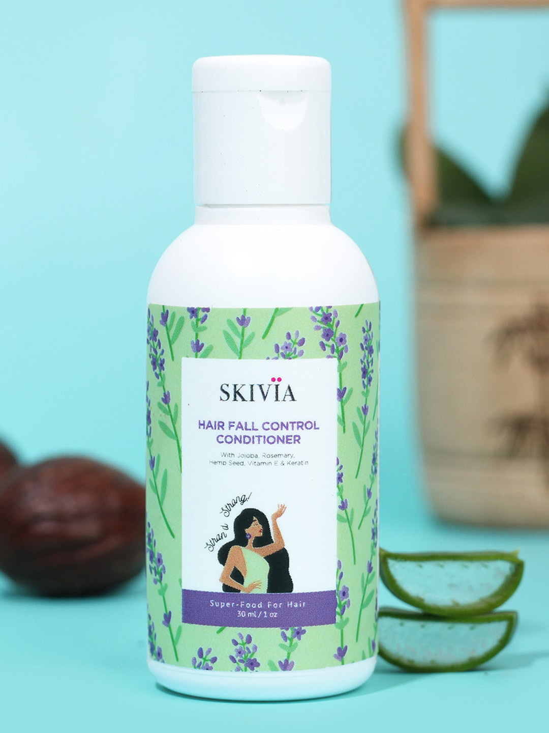 

SKIVIA Hair Fall Control Mini Conditioner With Vitamin E & Keratin - 30 ml, Transparent