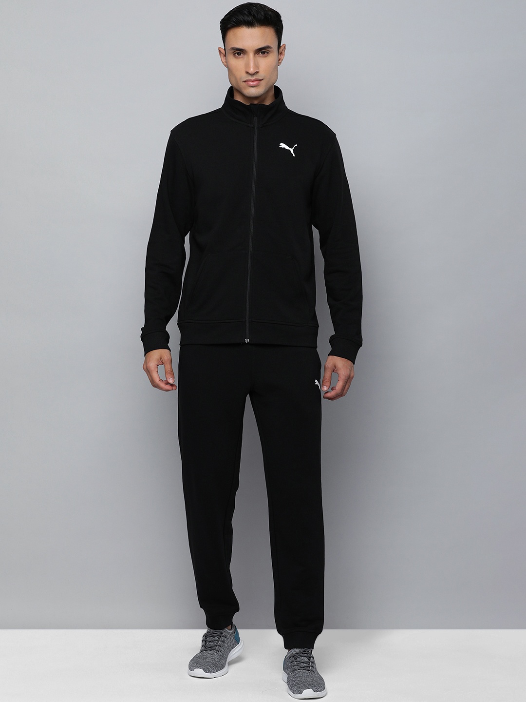 

Puma Men Train Favorite Regular Fit Knitted Track Suit, Black