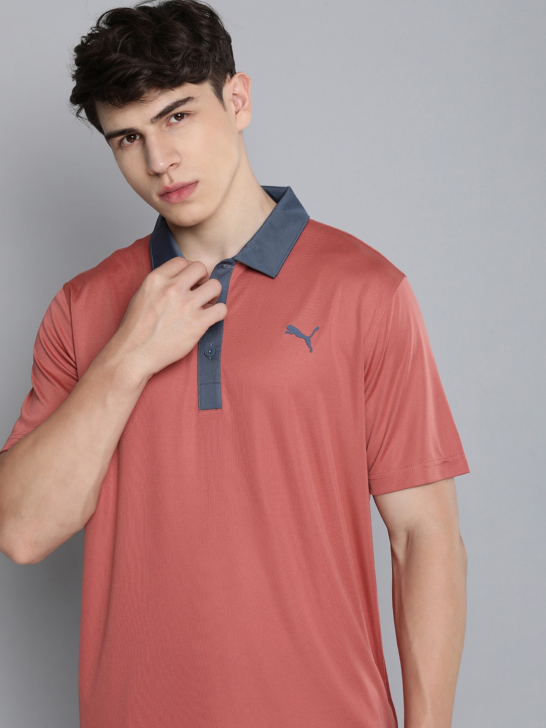 

Puma Polo Collar dryCell Golf T-shirt, Rose