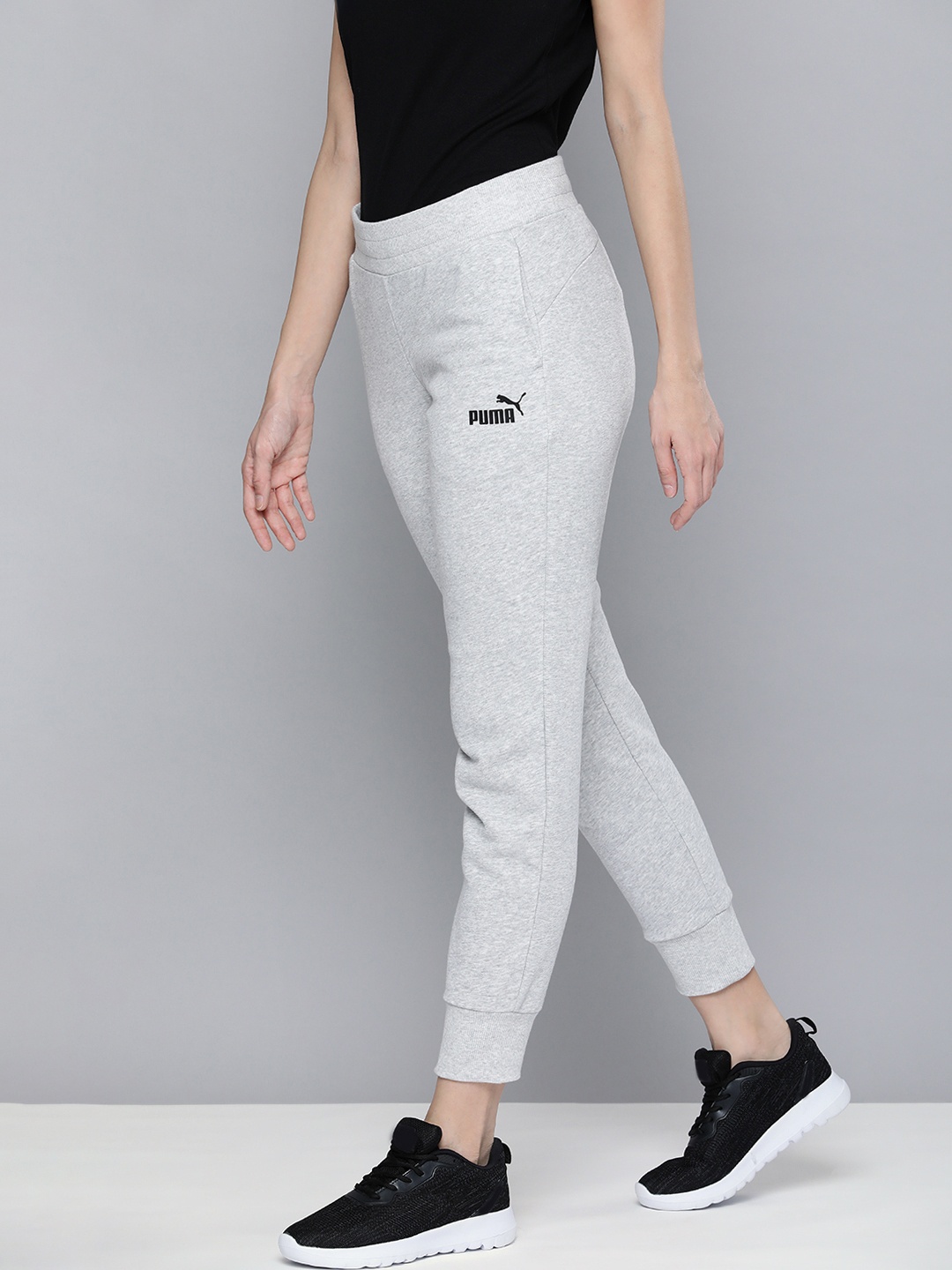 

Puma Women Solid Mid Rise Regular Fit Outdoor Joggers, Grey