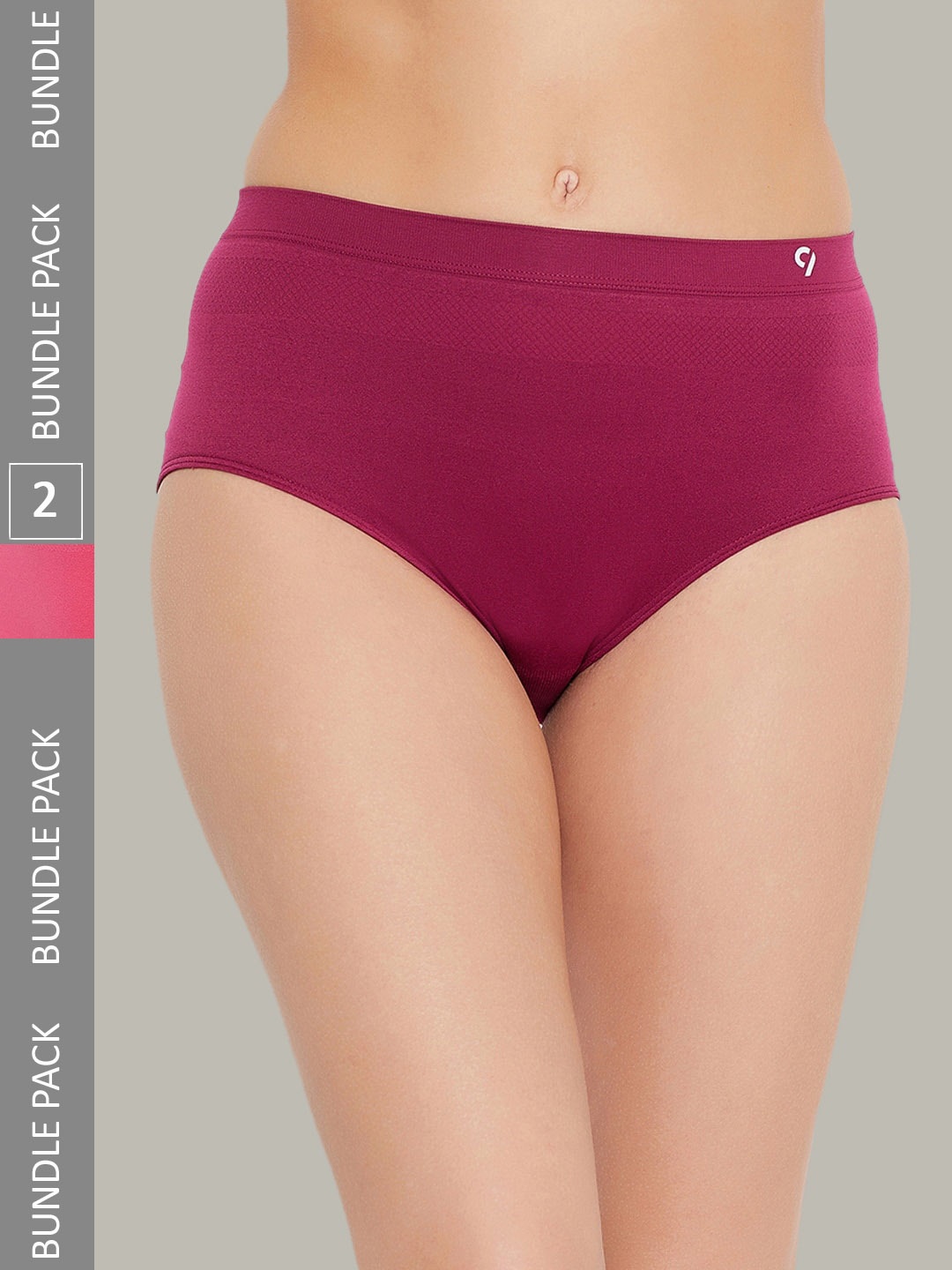 

C9 AIRWEAR Women Pack Of 2 Assorted Seamless Hipster Briefs