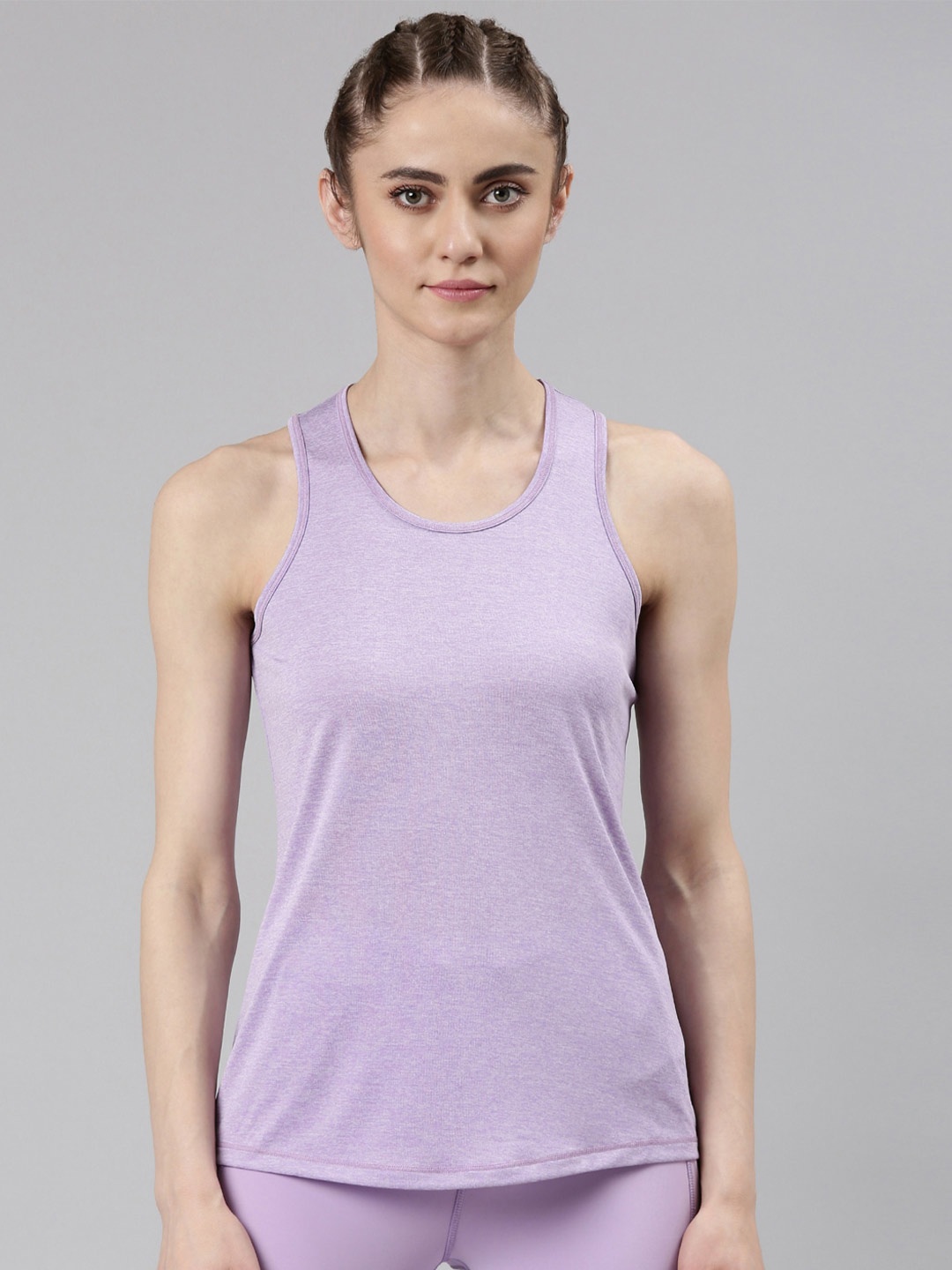 

Enamor Knitted Dry Fit Antimicrobial Tank Top, Purple