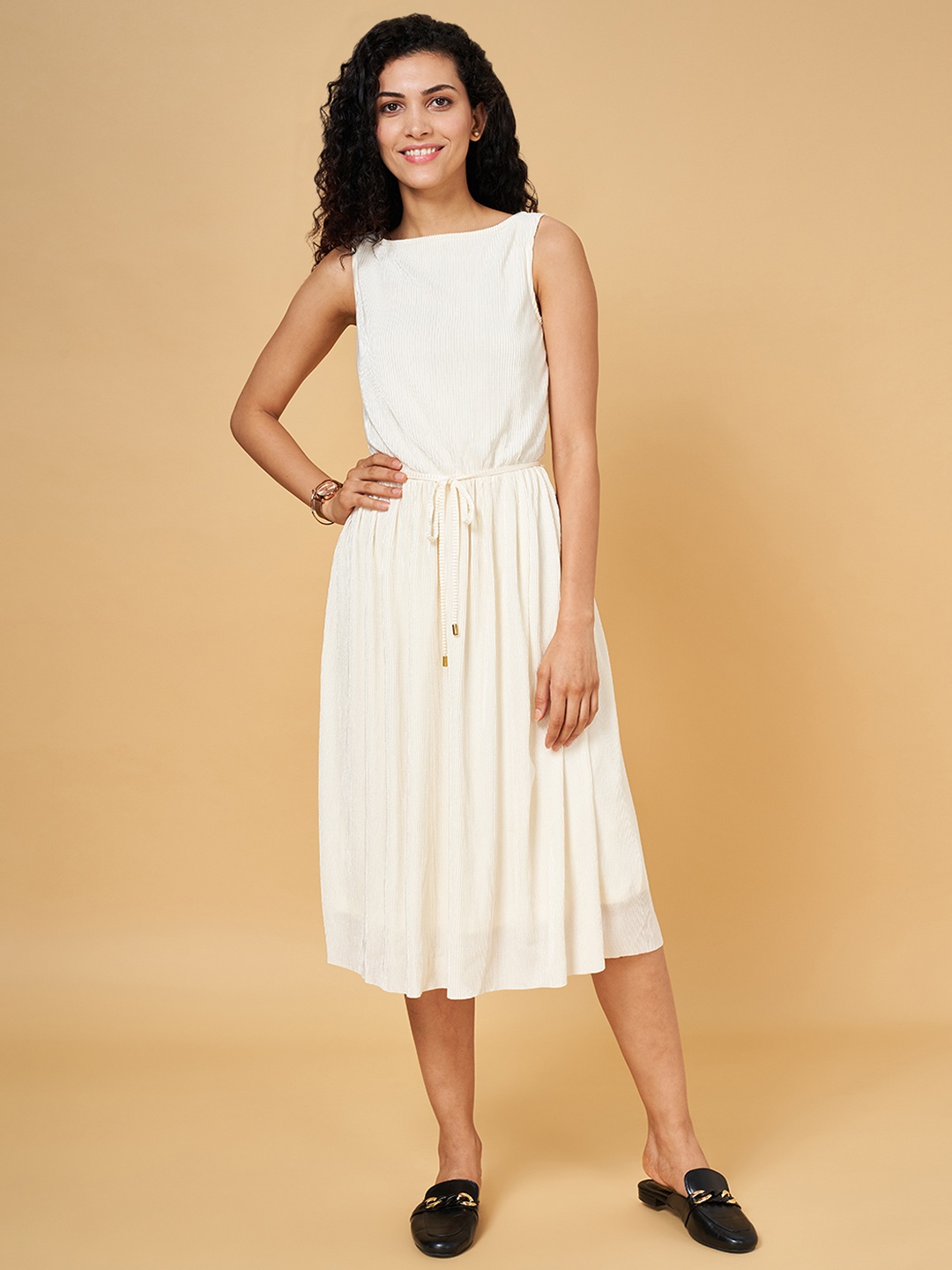 

Annabelle by Pantaloons Formal A-Line Midi Dress, Off white