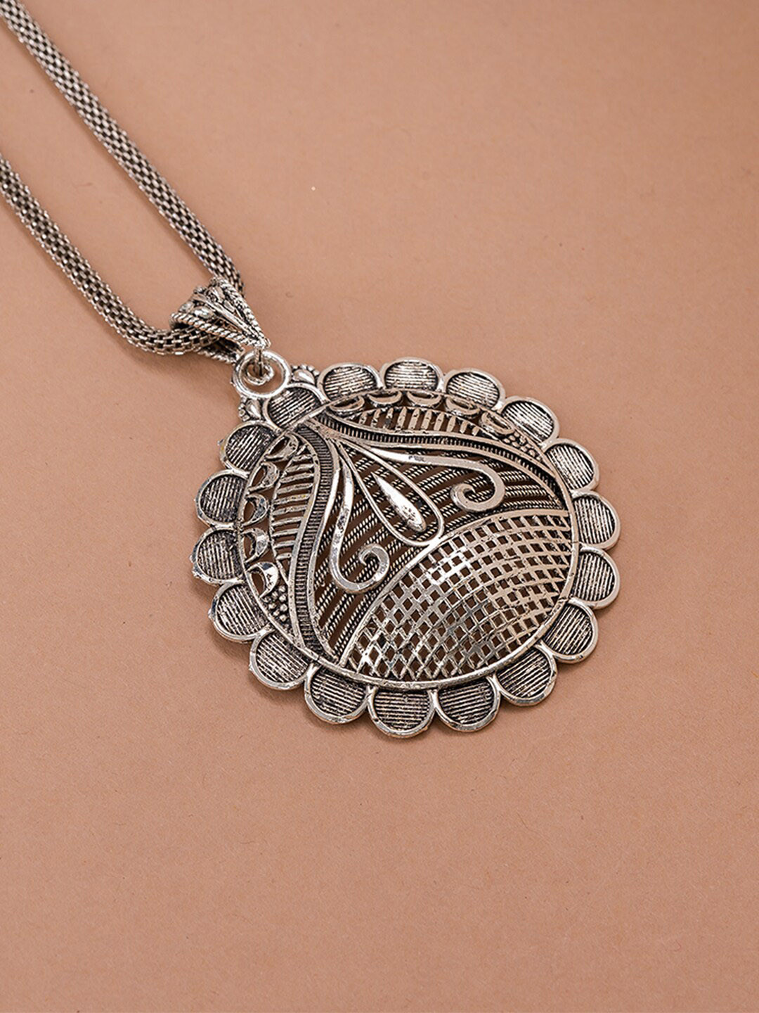 

HOUSE OF ARLI German Silver-Plated Oxidised Chain