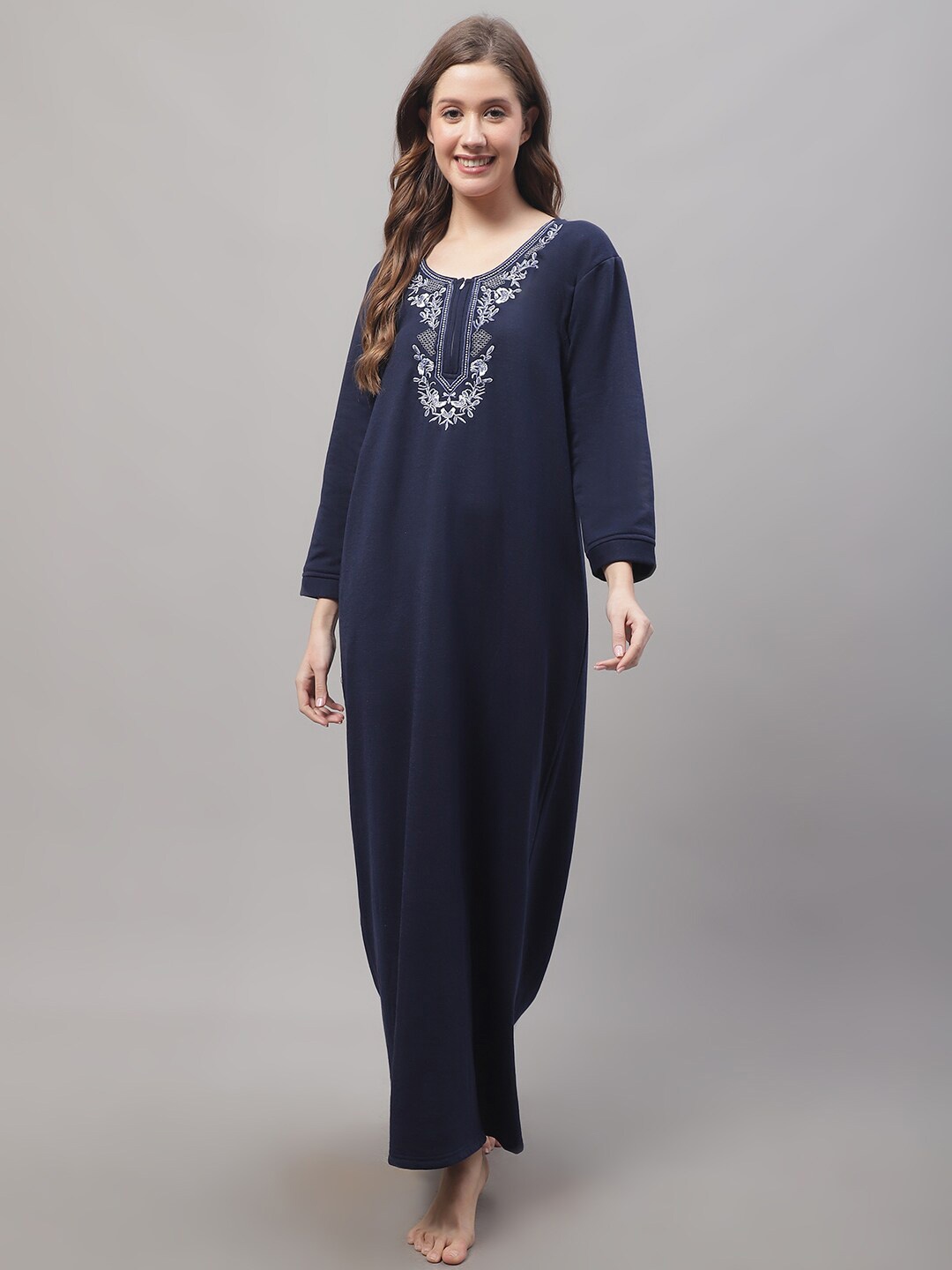 

Secret Wish Woolen Maxi Nightdress, Blue