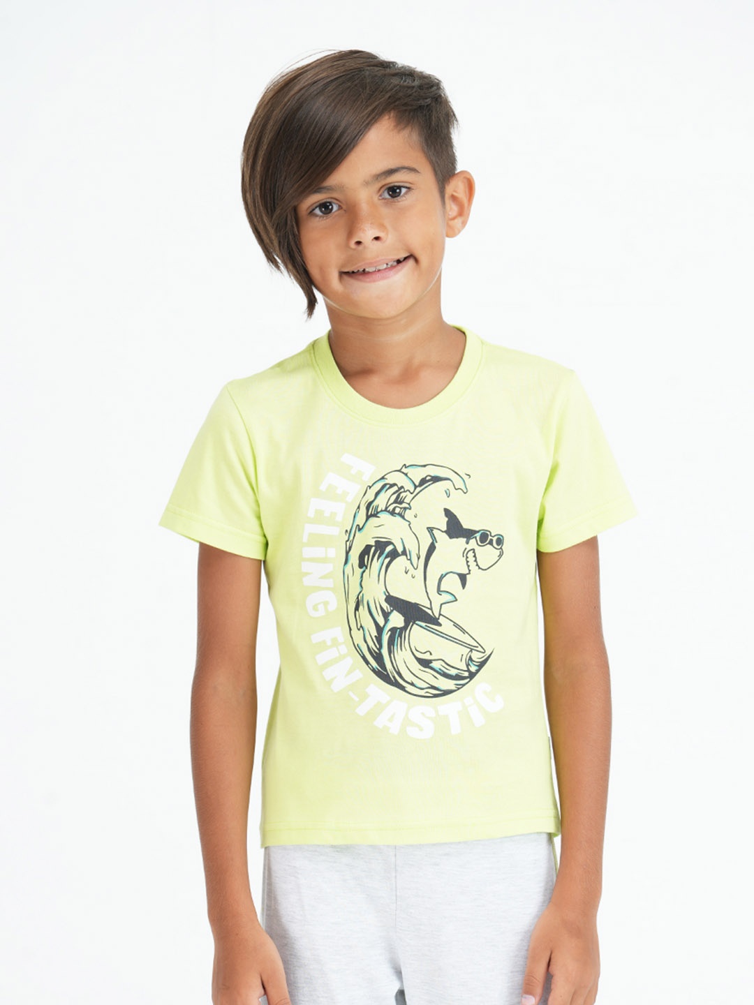 

mackly Boys Printed Night suit, Green