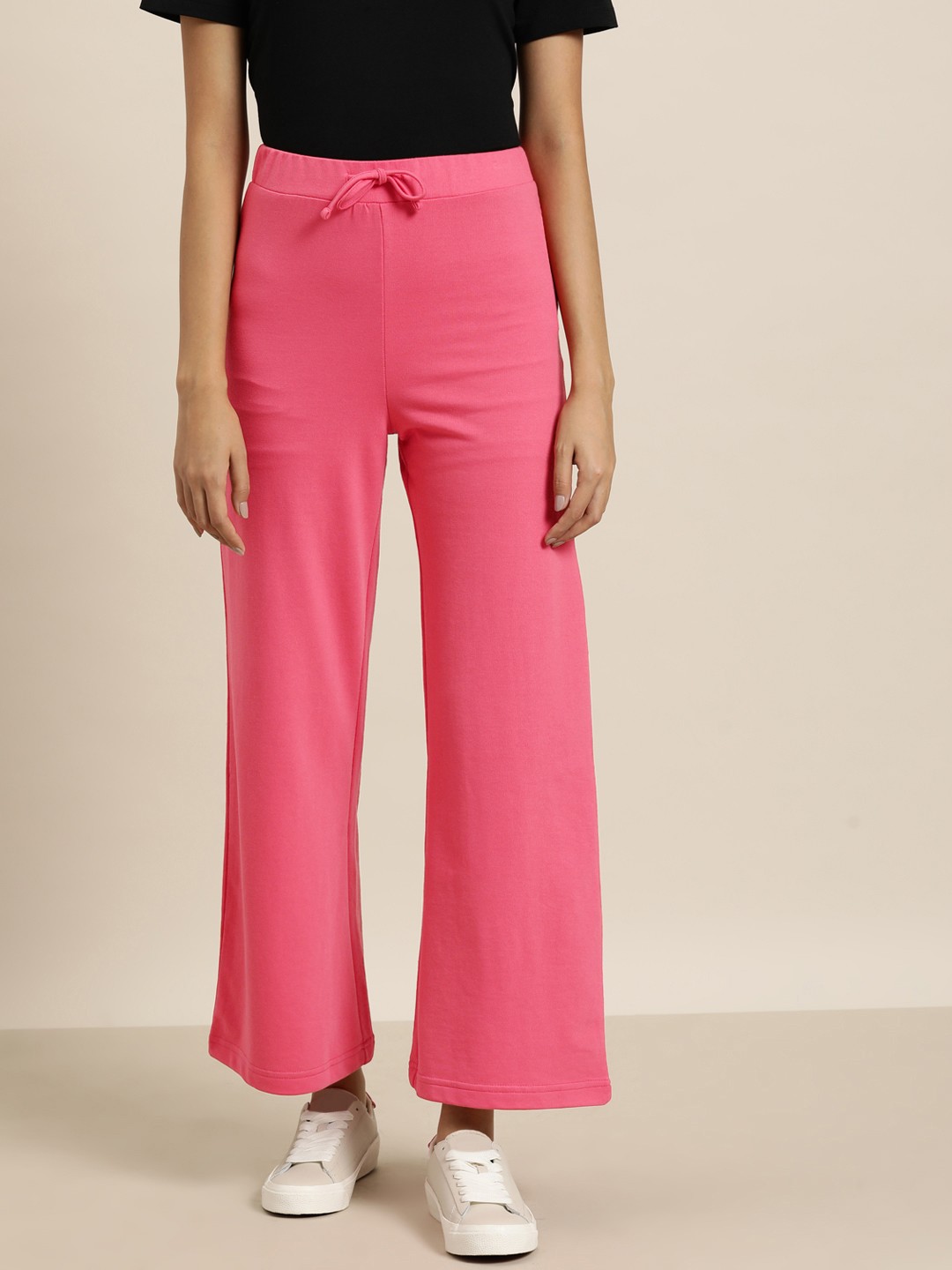 

her by invictus Women Solid Track Pants, Pink