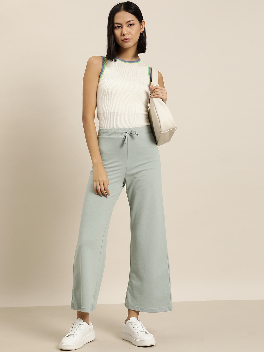 

her by invictus Women Solid Track Pants, Grey