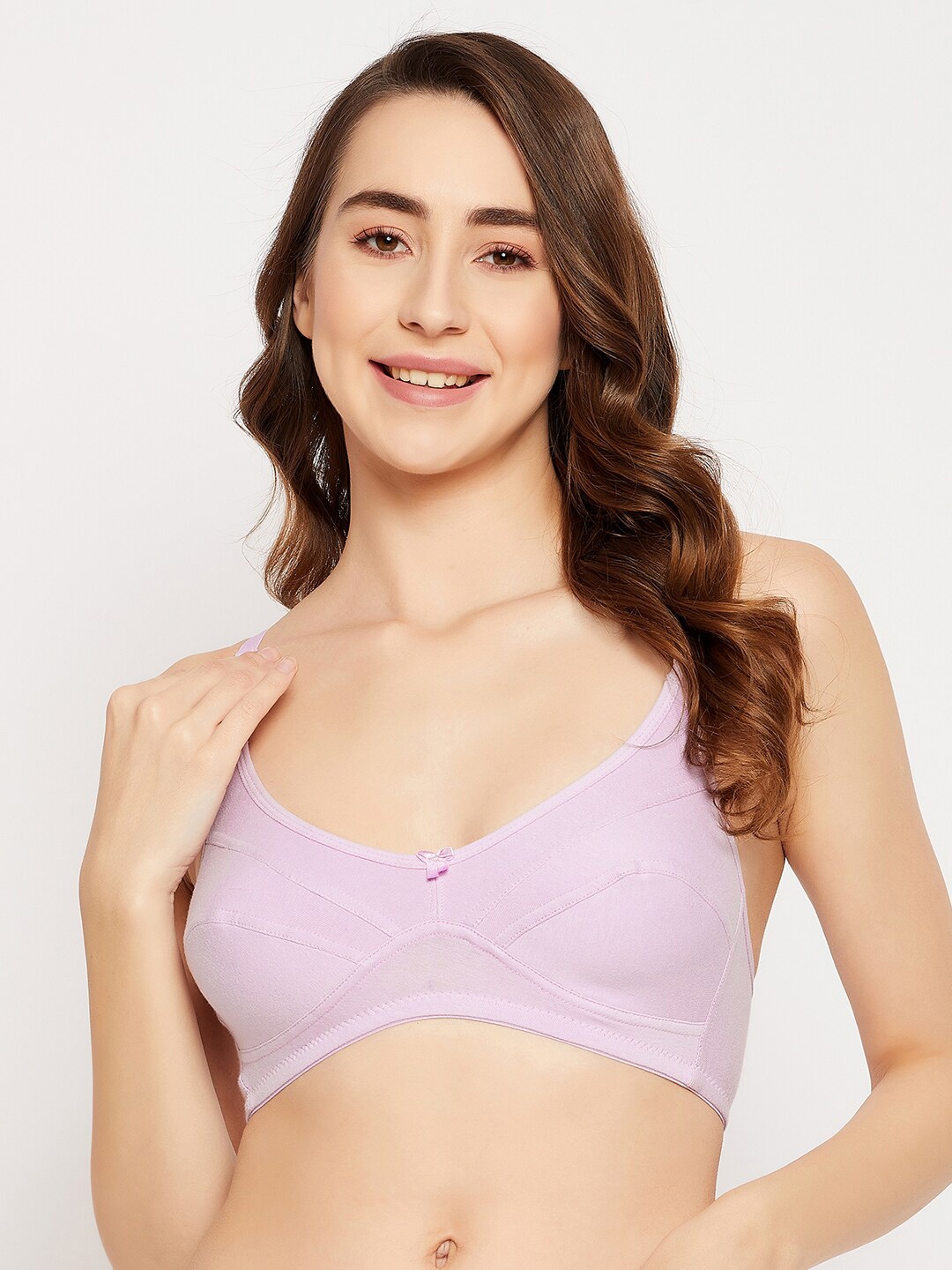 

Clovia Non-Padded Non-Wired Full Cup Bra, Purple