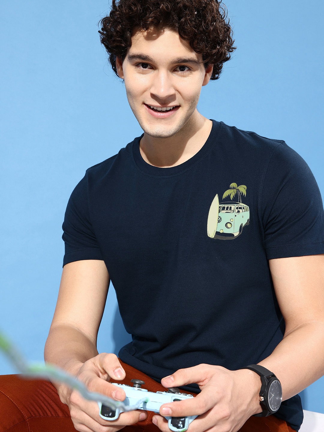 

Mast & Harbour Striped T-shirt, Navy blue