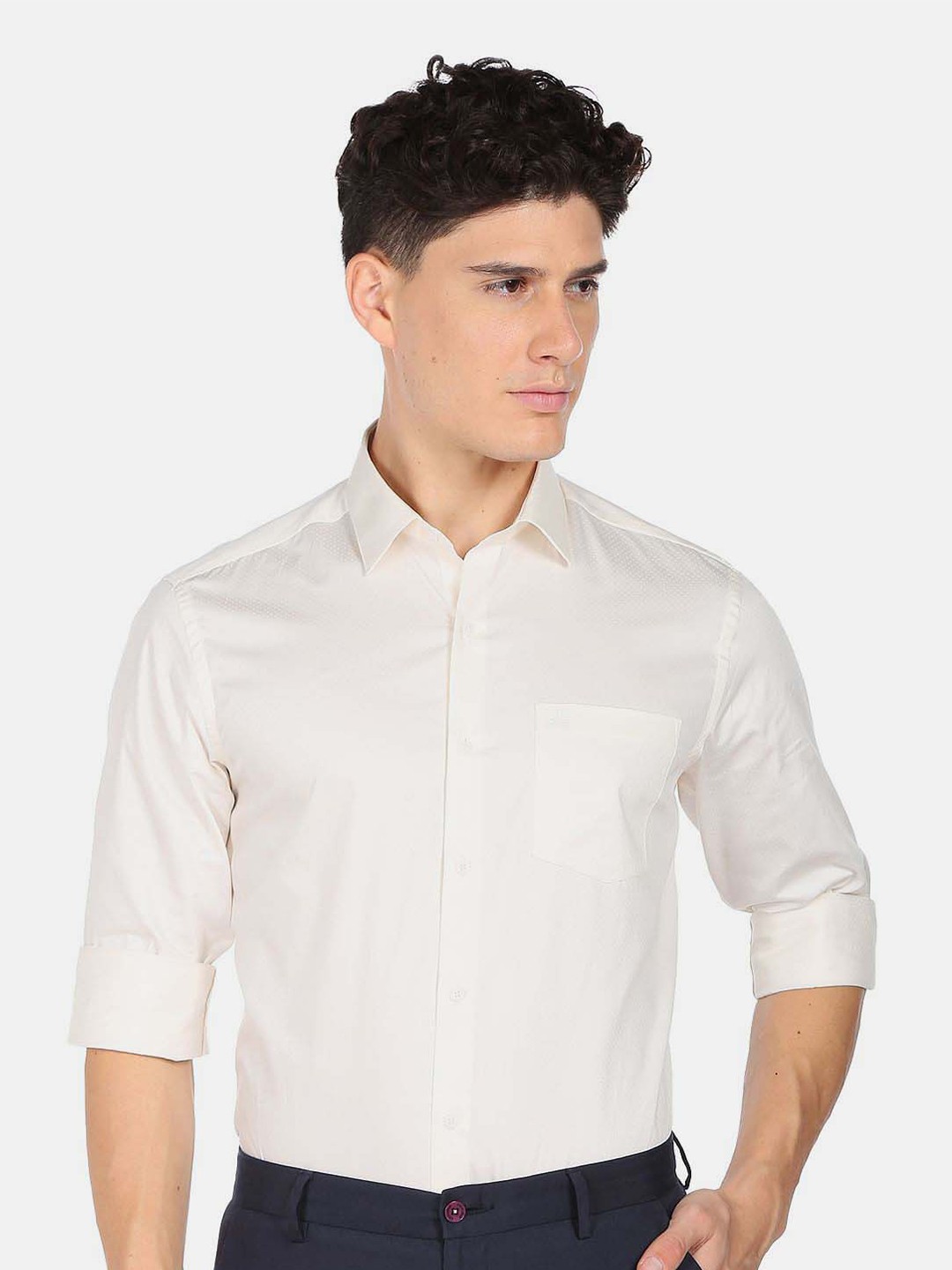 

Arrow Slim Fit Pure Cotton Formal Shirt, White