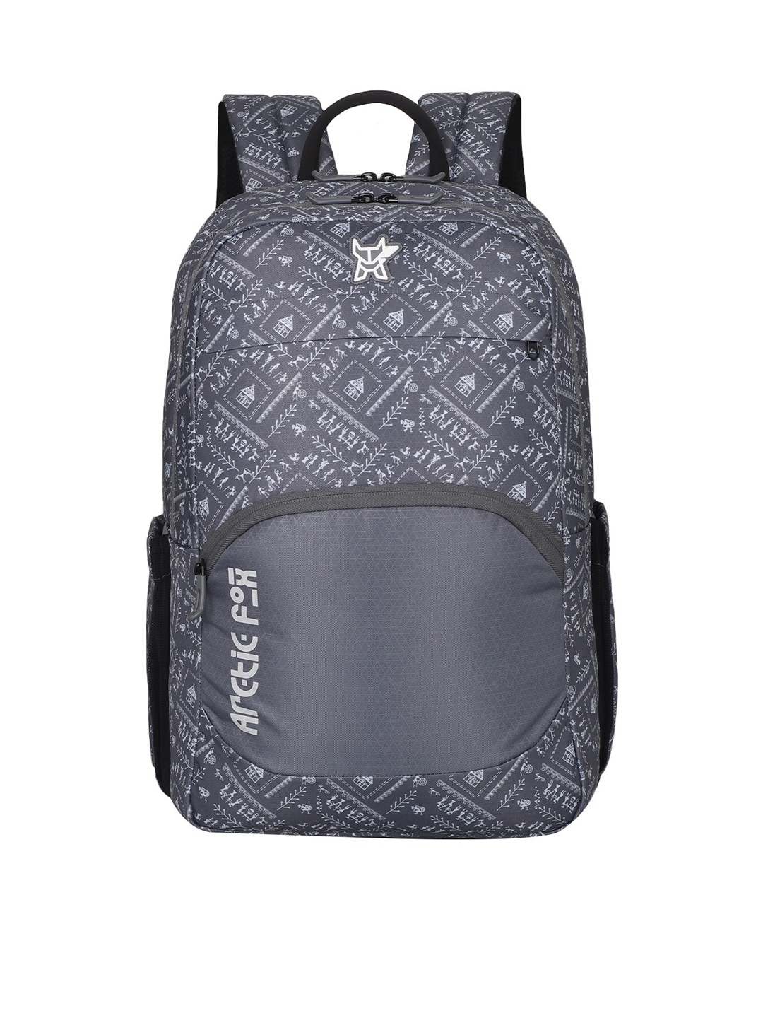 

Arctic Fox Printed Water Resistance Laptop Bag, Grey