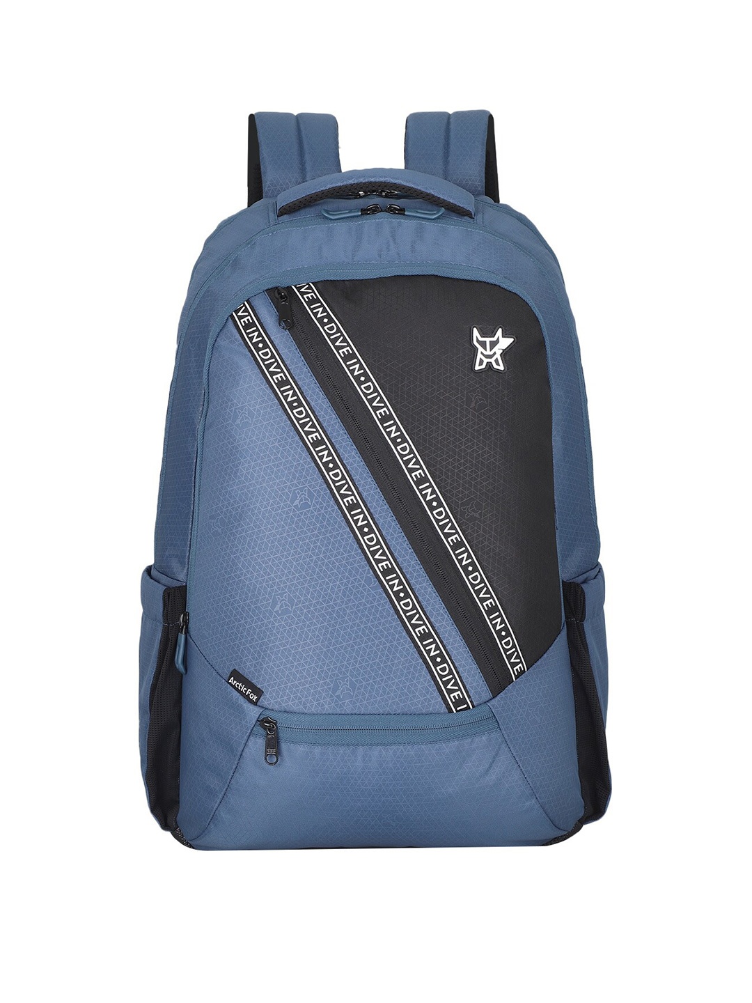 

Arctic Fox Caution Colourblocked Non-Detachable Sling Strap Laptop Bag, Blue