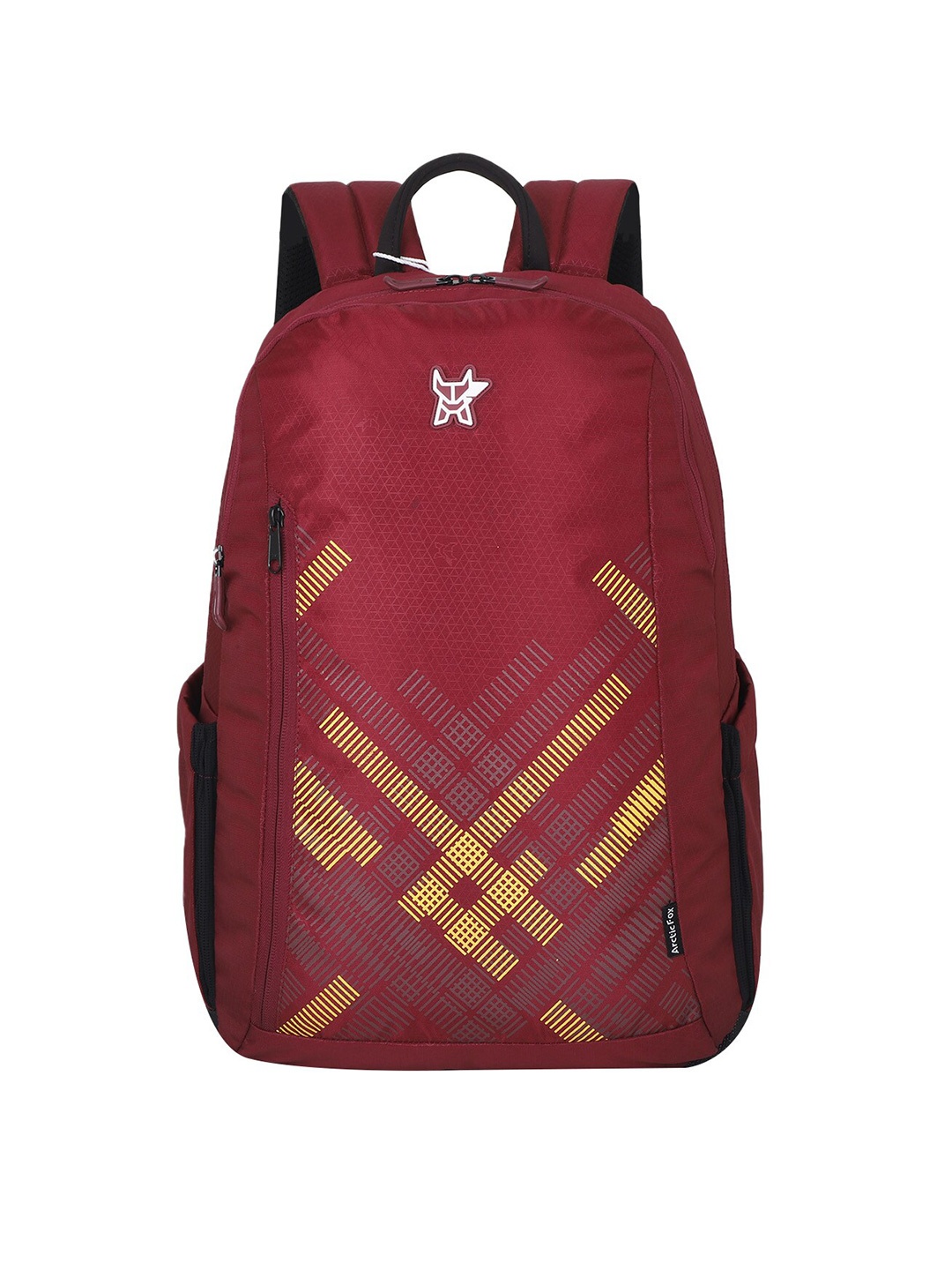 

Arctic Fox Unisex Maroon & Black Printed Laptop Bag