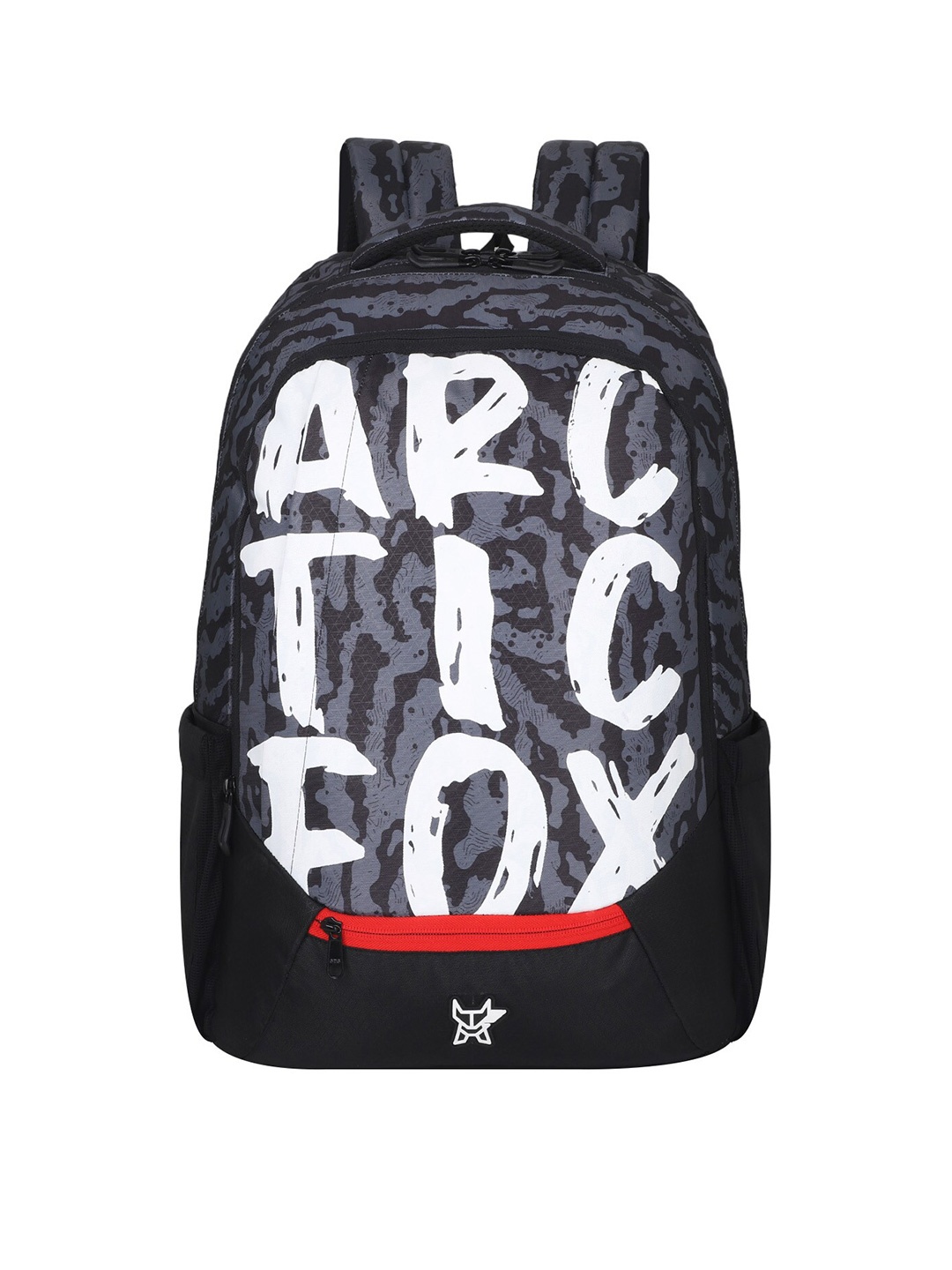 

Arctic Fox Printed Water Resistance Laptop Bag, Black