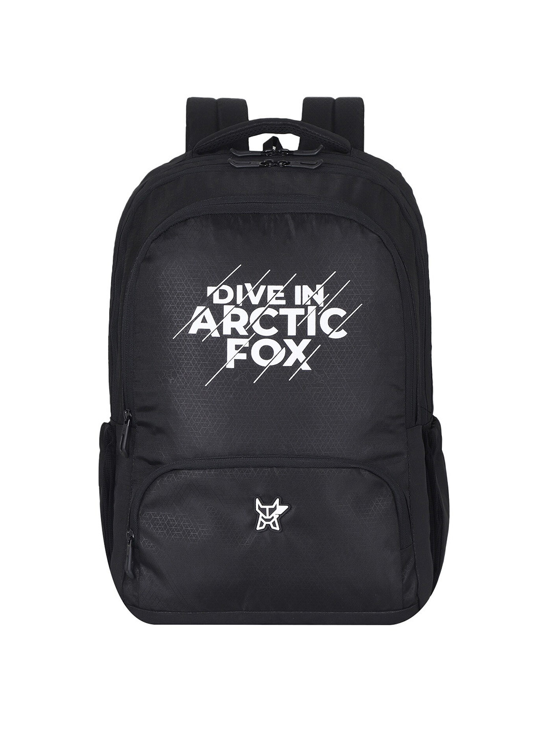 

Arctic Fox Printed Water Resistance Laptop Bag, Black