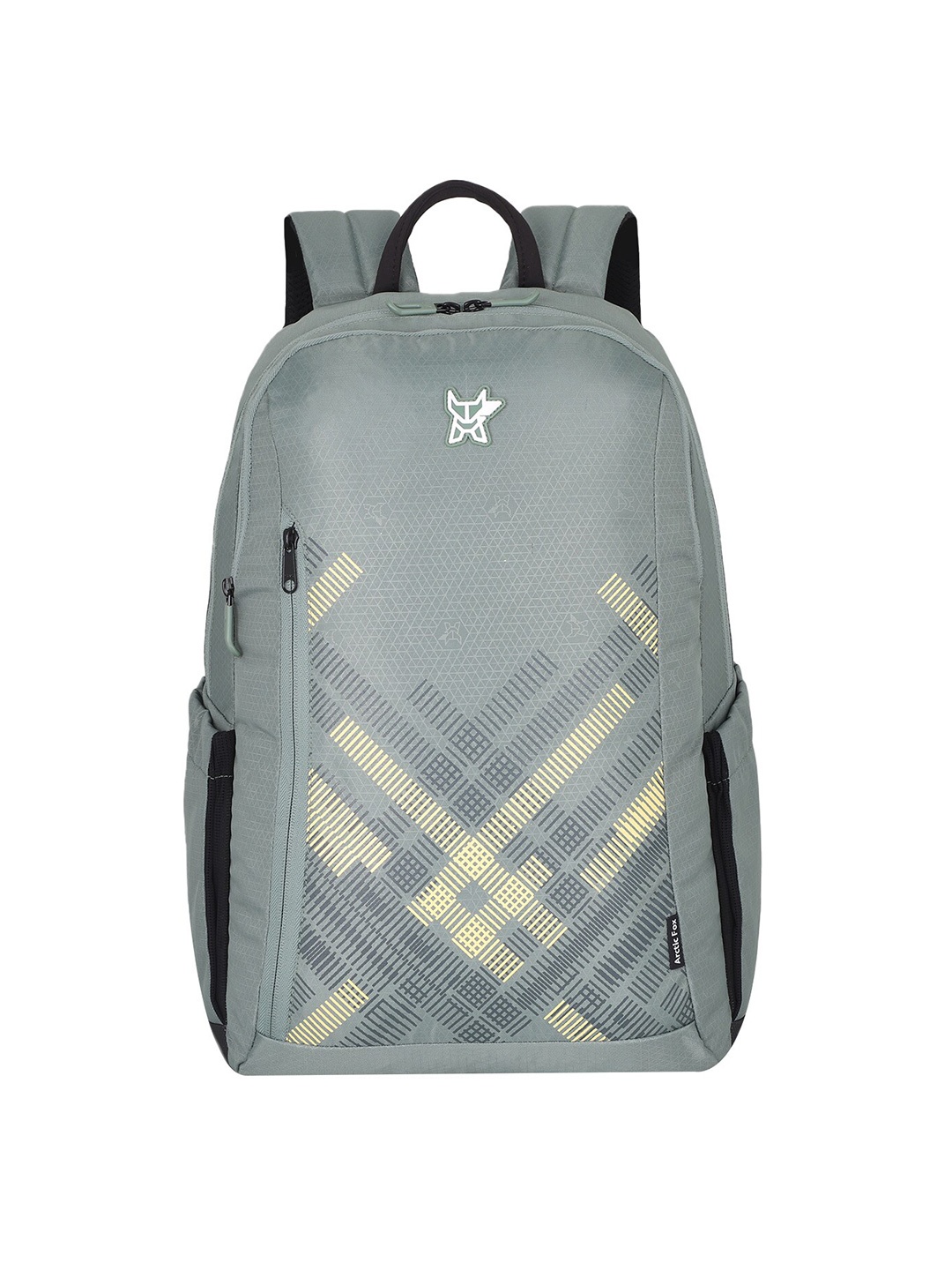 

Arctic Fox Criss-Cross Printed Padded Laptop Backpack, Sea green