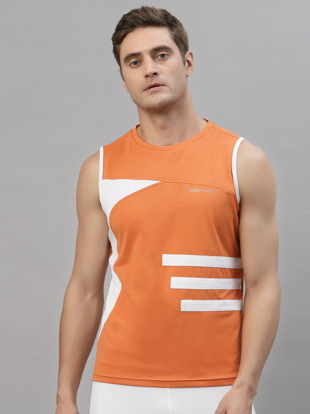 

JUMP USA Sleeveless Rapid Dry Training T-shirt, Orange