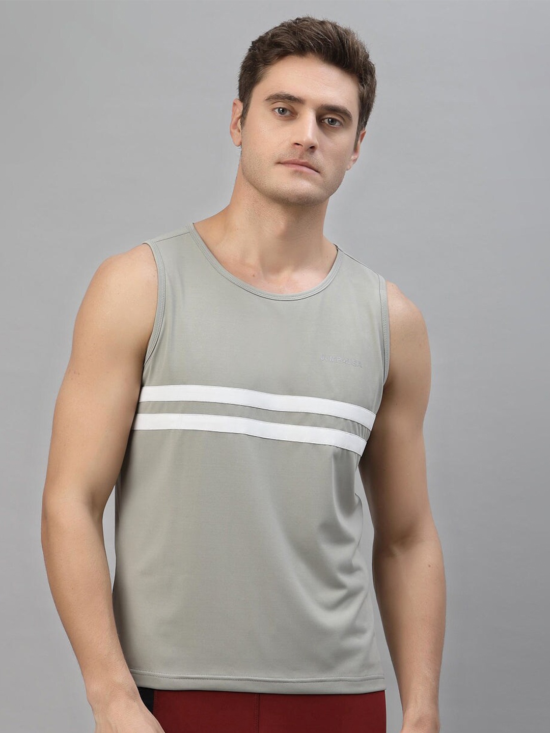 

JUMP USA Rapid-Dry Antimicrobial Dry-Fit T-shirt, Grey