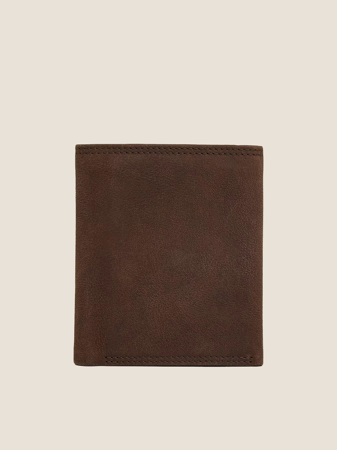 

Marks & Spencer Men Leather Three Fold Wallet with SD Card Holder, Brown