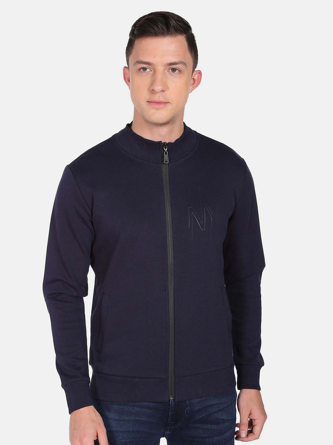 

Arrow New York High Neck Sweatshirt, Navy blue
