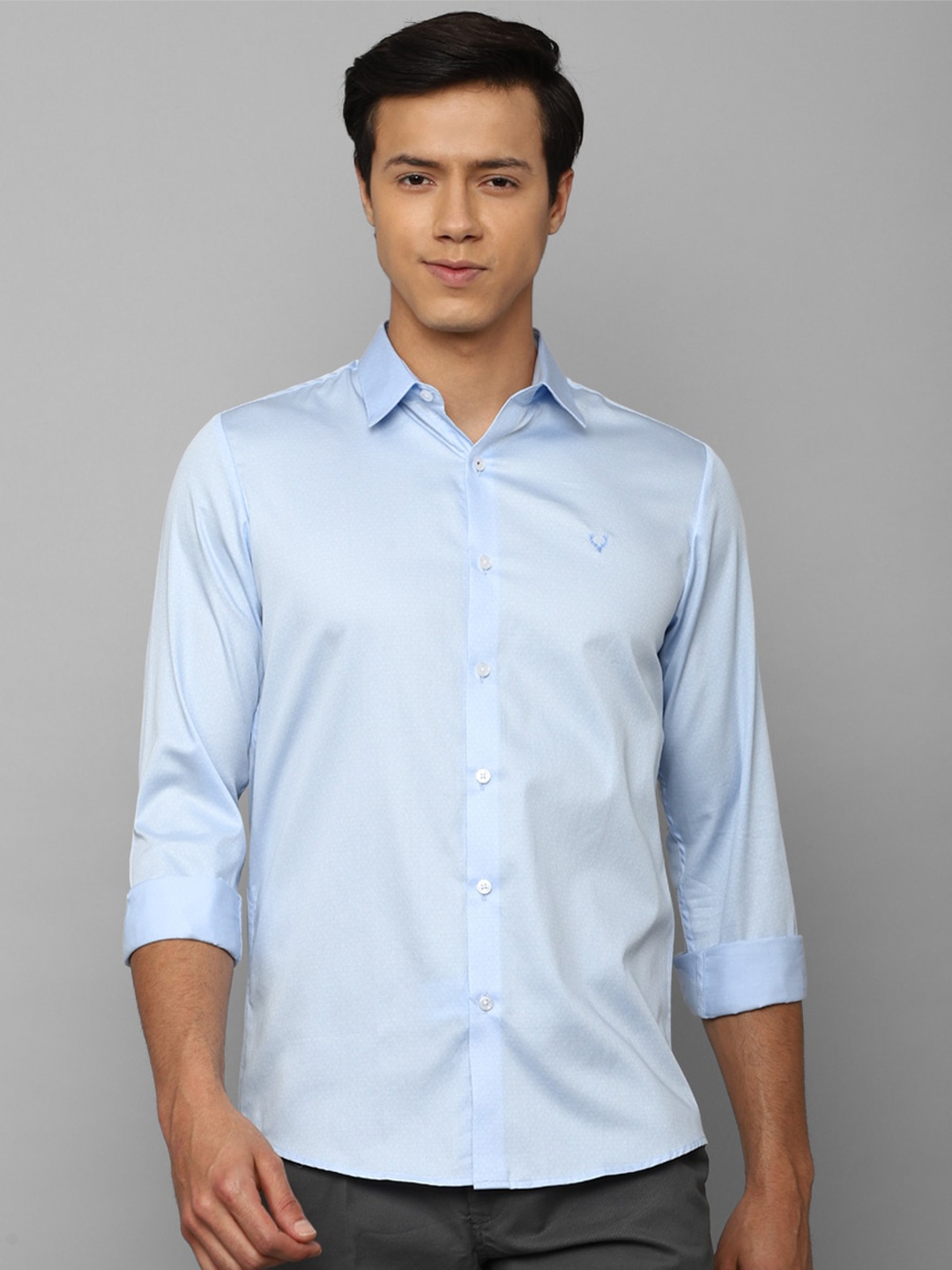 

Allen Solly Spread Collar Cotton Casual Shirt, Blue