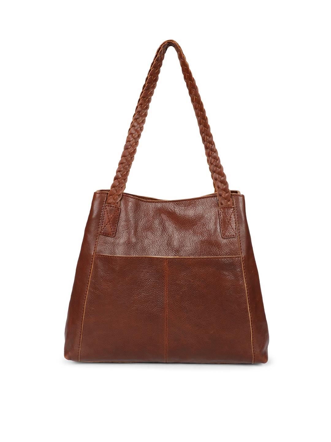 

Saint G Textured Leather Structured Shoulder Bag, Brown