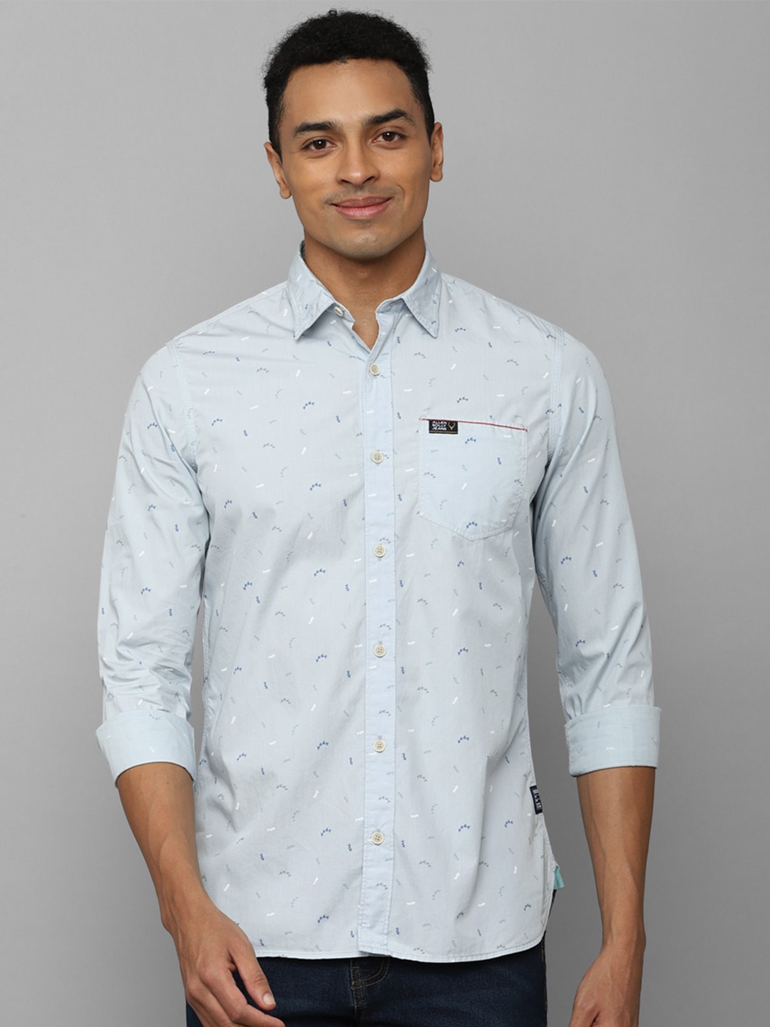 

Allen Solly Sport Conversational Printed Cotton Casual Shirt, Blue