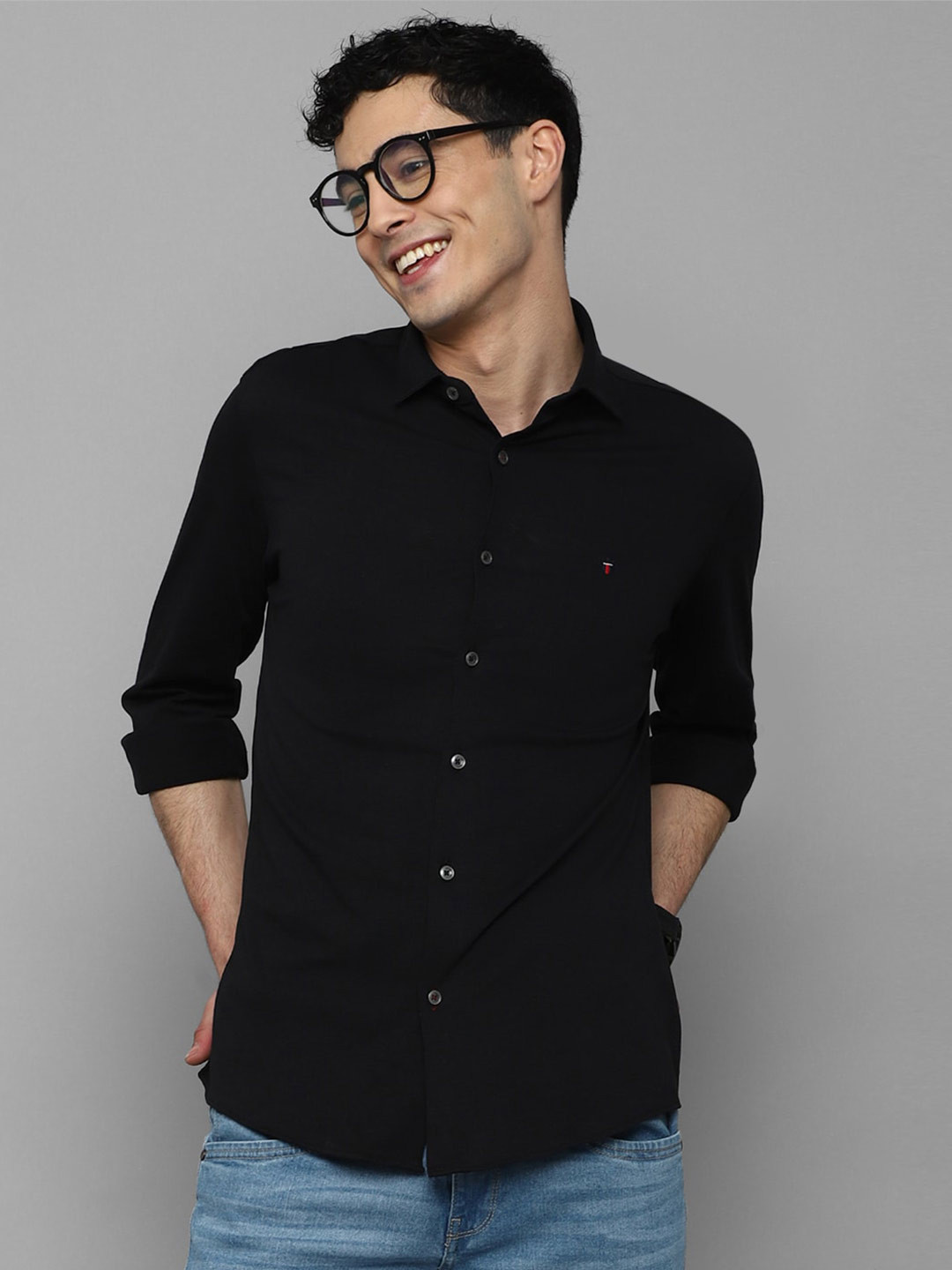 

Louis Philippe Sport Slim Fit Casual Shirt, Black