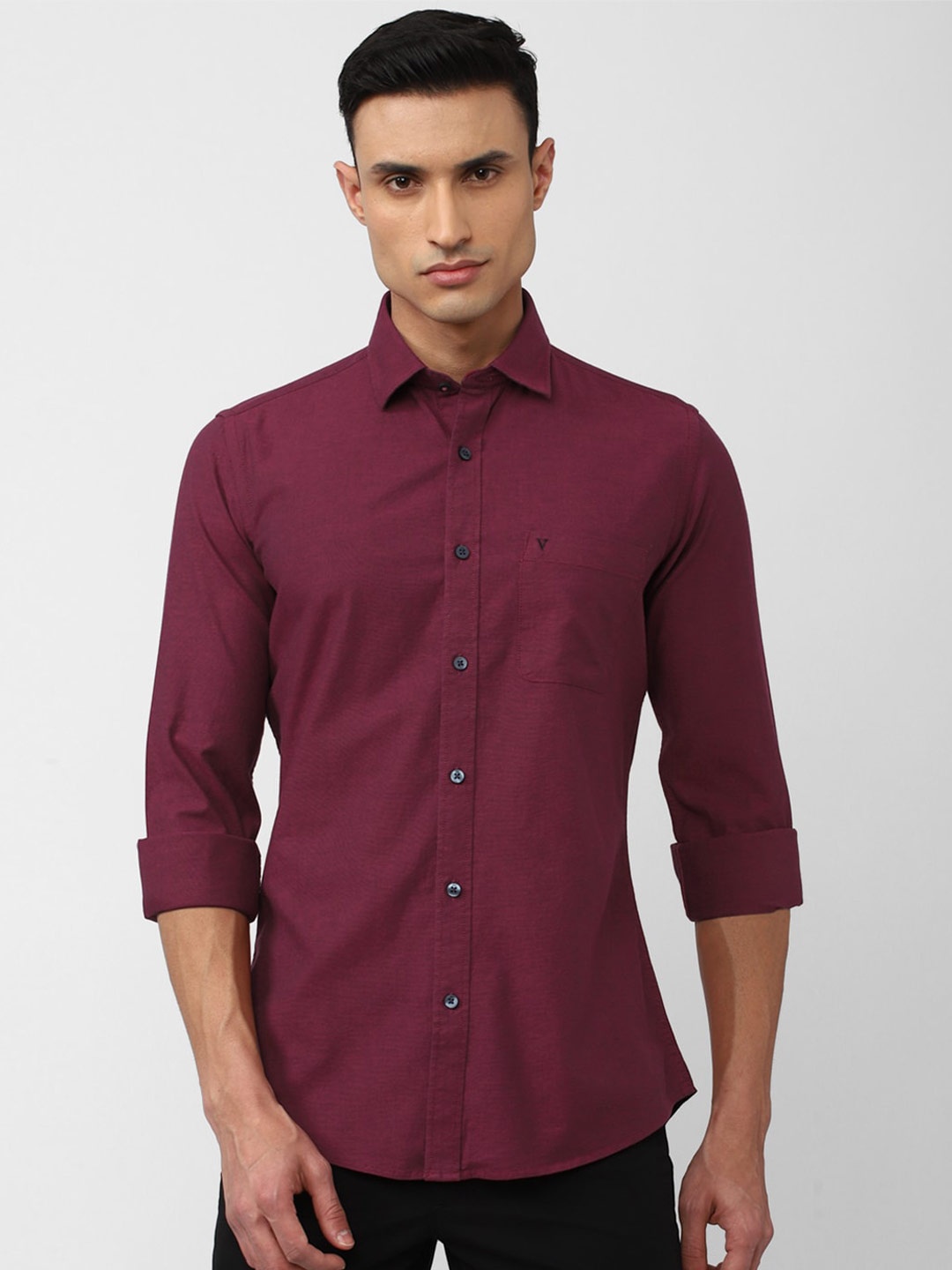 

Van Heusen Sport Plus Size Spread Collar Cotton Casual Shirt, Maroon