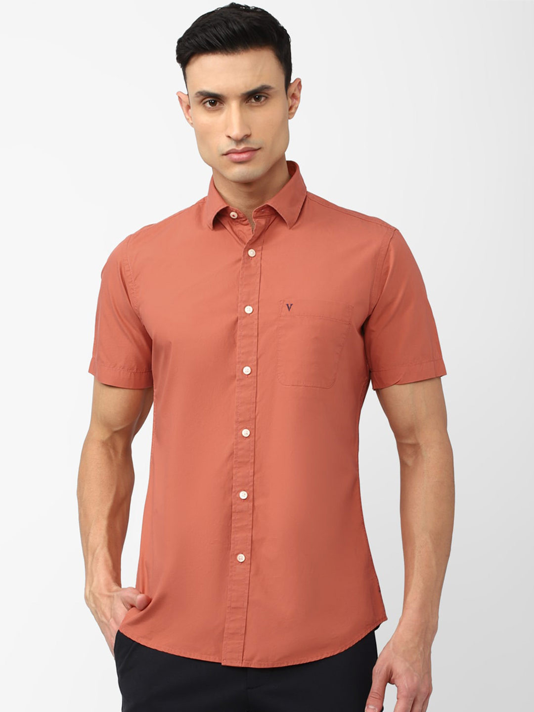 

Van Heusen Sport Slim Fit Pure Cotton Casual Shirt, Peach