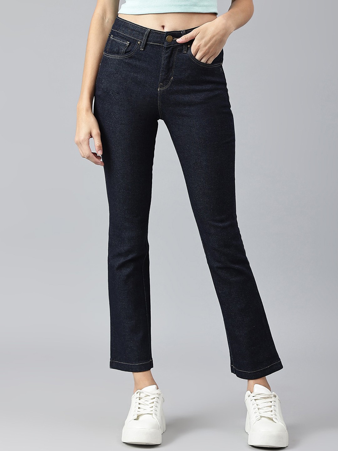 

Xpose Women Comfort Regular Fit High-Rise Stretchable Jeans, Blue