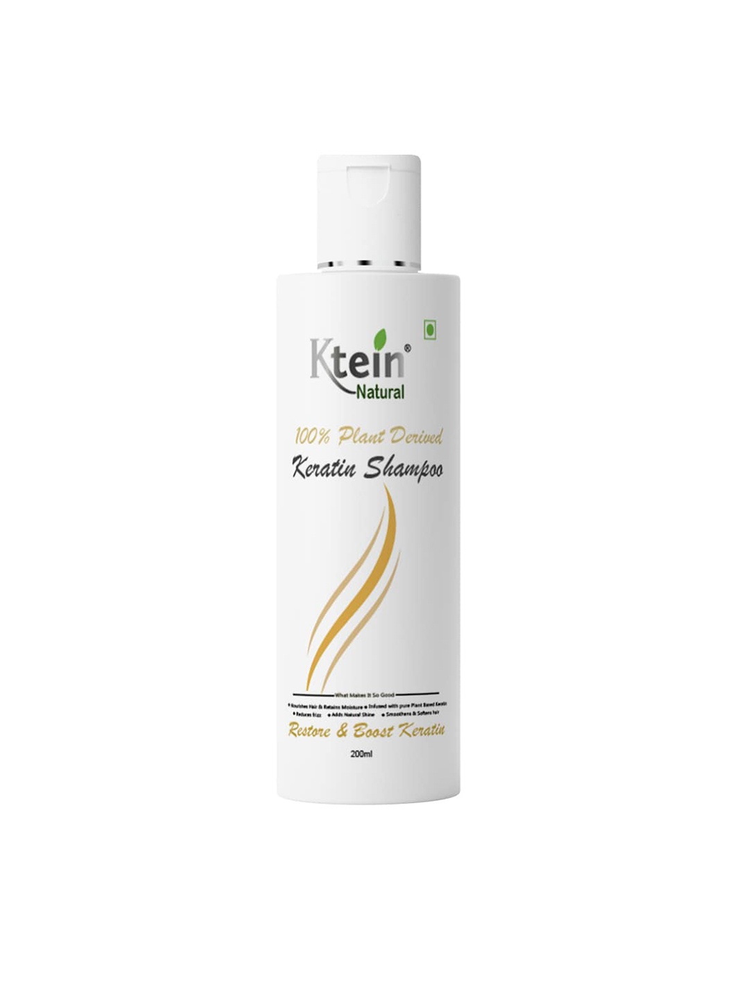 

Ktein Natural 100% Plant Derived Keratin Shampoo 100 ml, White