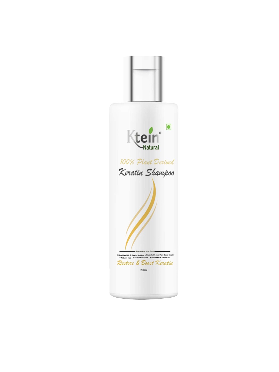 

Ktein Natural 100% Plant Derived Keratin Shampoo 200 ml, White