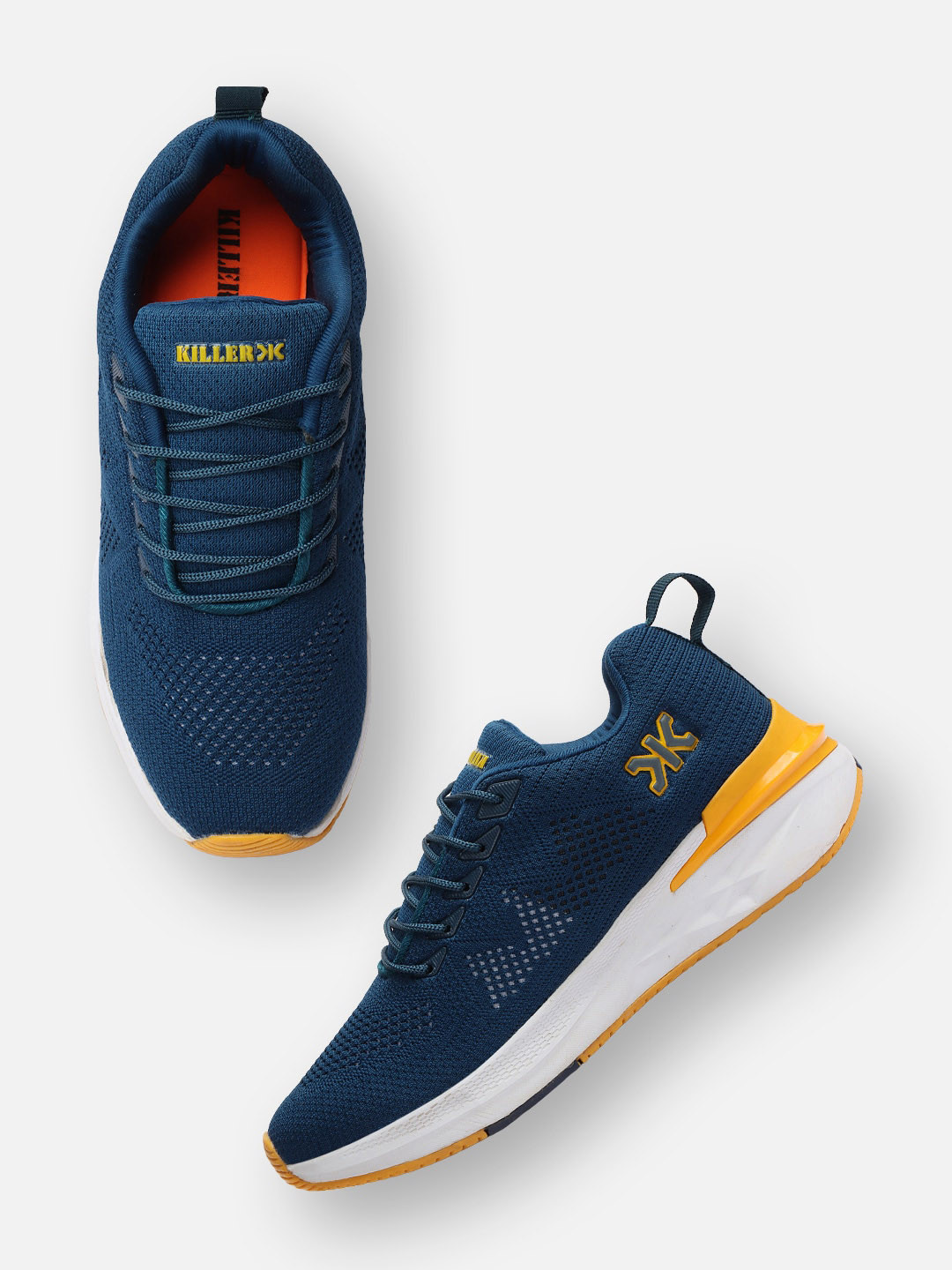 

Killer Men Teal Textile Running Shoes