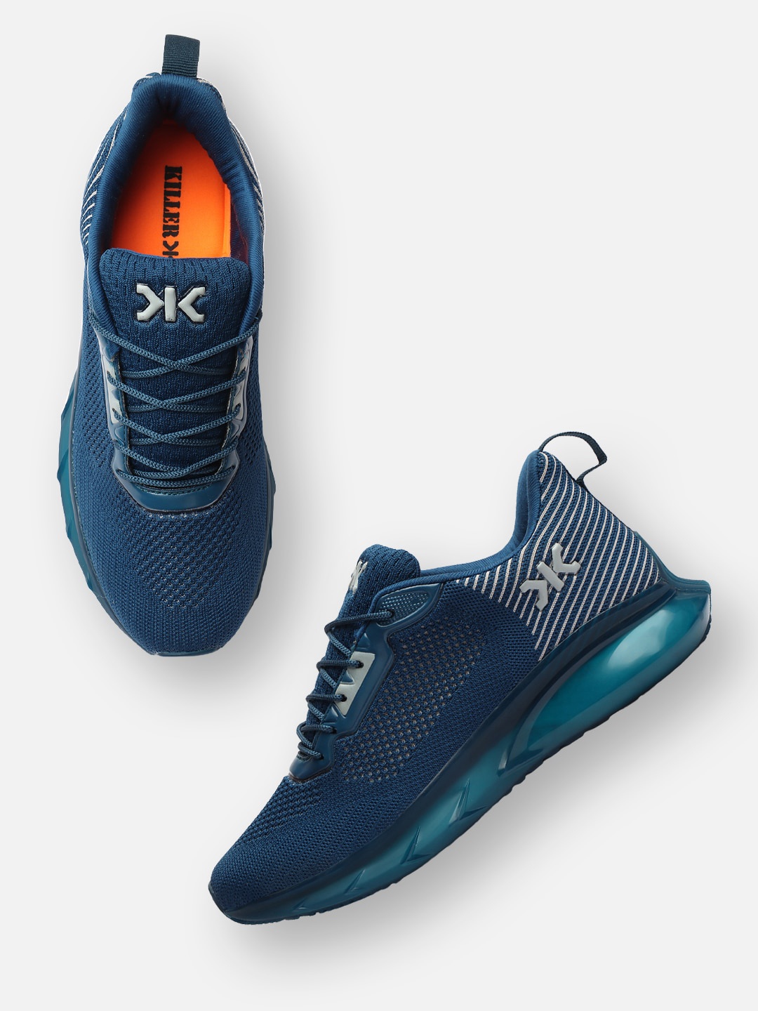 

Killer Men Blue Textile Running Non-Marking Shoes