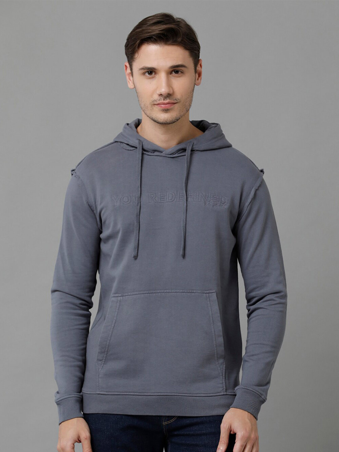 

Voi Jeans Hooded Fleece Sweatshirt, Grey